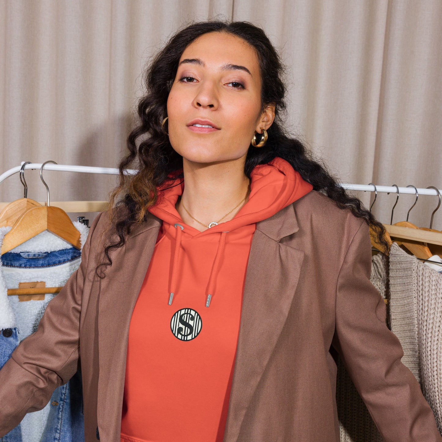 Sudadera raglán con capucha, unisex, de graffiti, estampada grande, de MDB Co.
