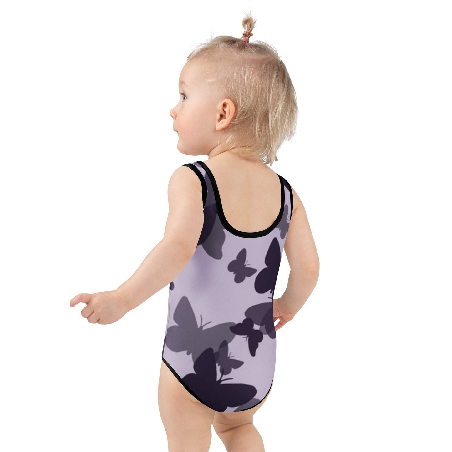 MDB Co. Butterfly Fatigue (purp) All-Over Print Kids Swimsuit