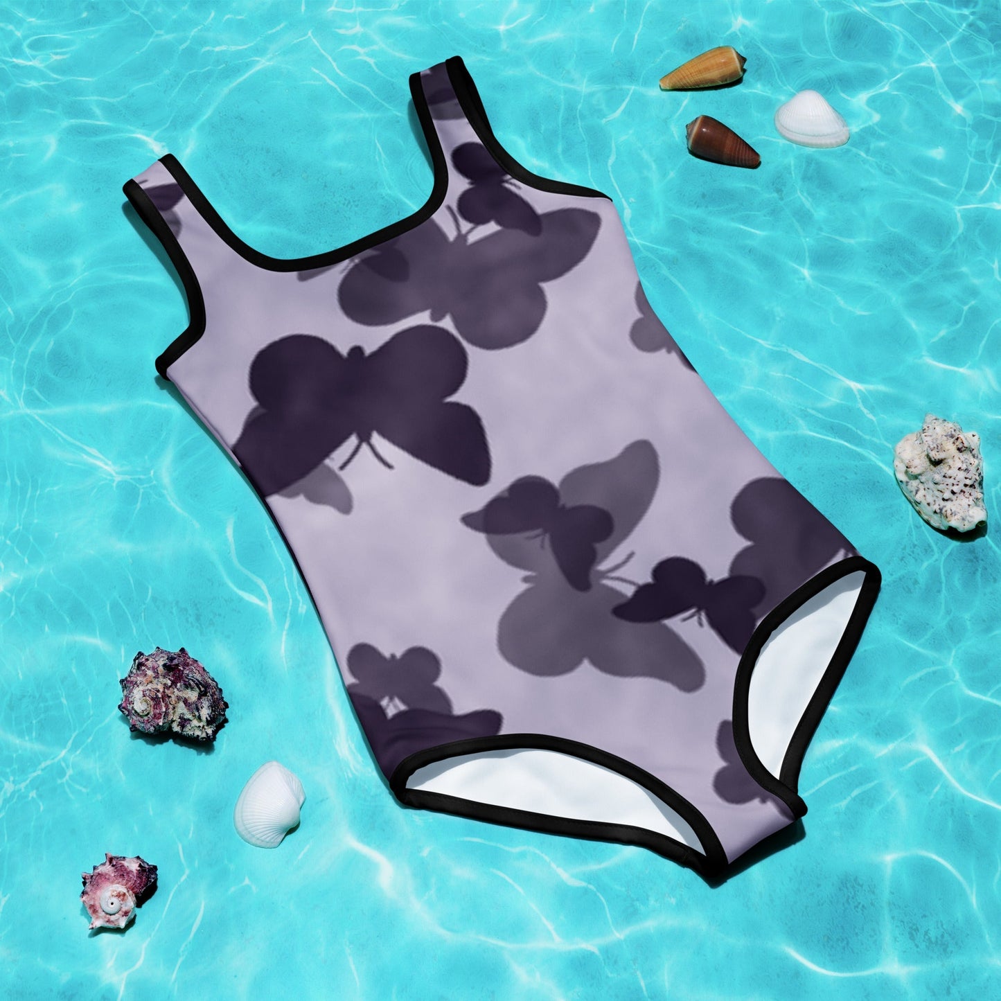 MDB Co. Butterfly Fatigue (purp) All-Over Print Kids Swimsuit