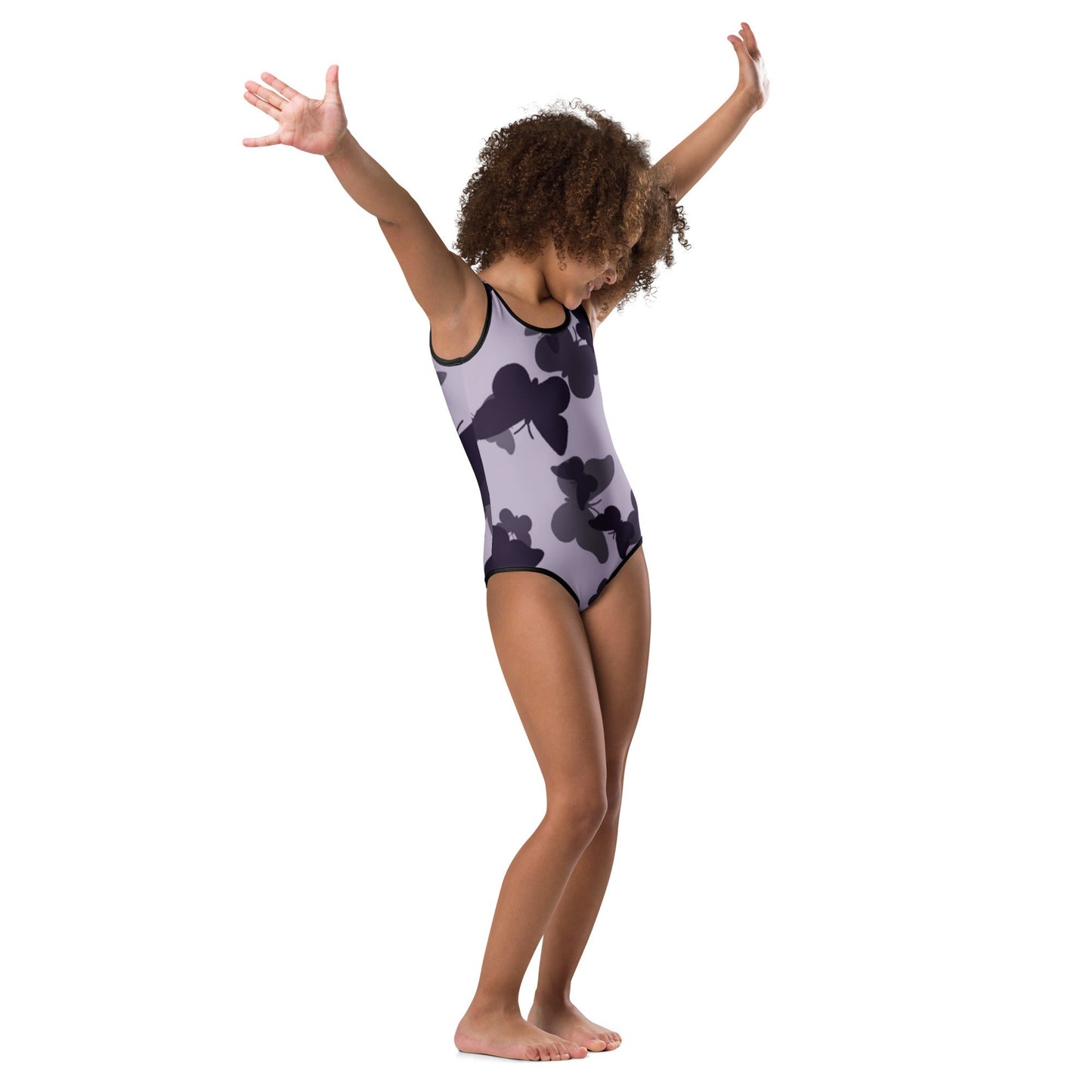 MDB Co. Butterfly Fatigue (purp) All-Over Print Kids Swimsuit