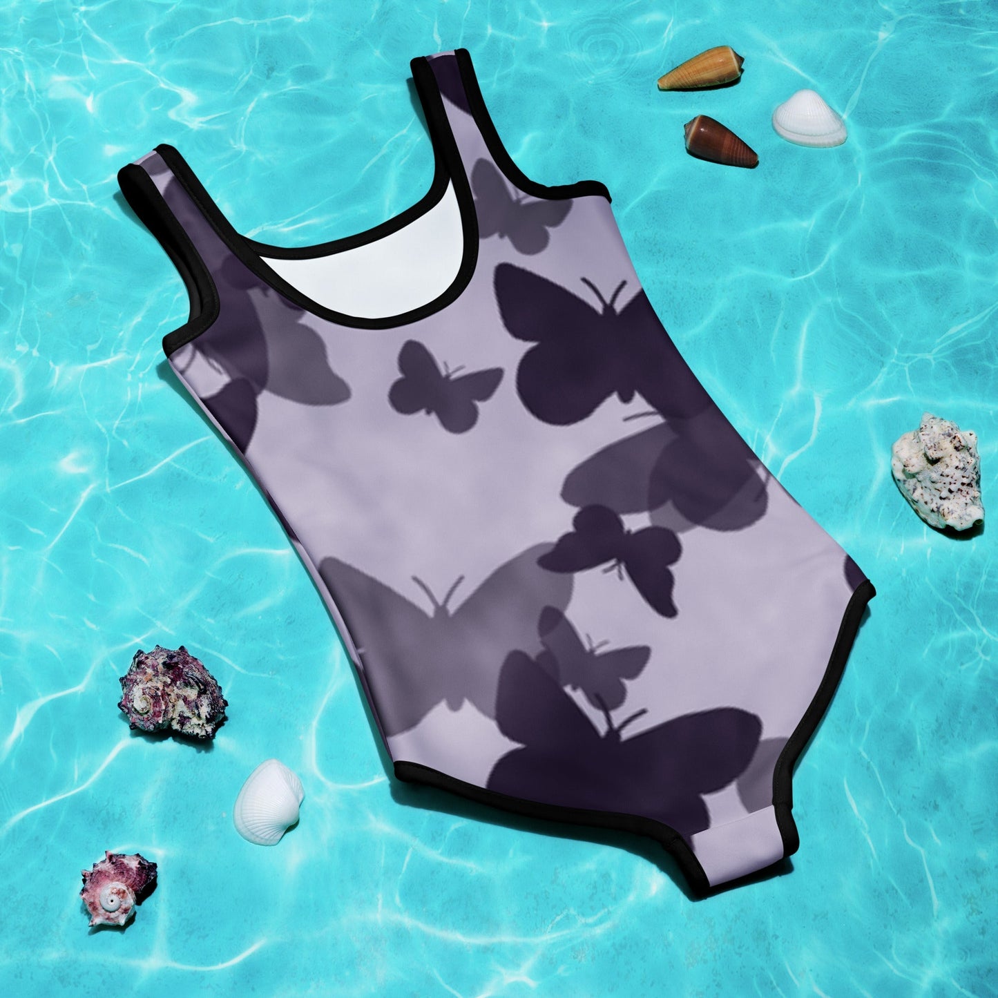 MDB Co. Butterfly Fatigue (purp) All-Over Print Kids Swimsuit