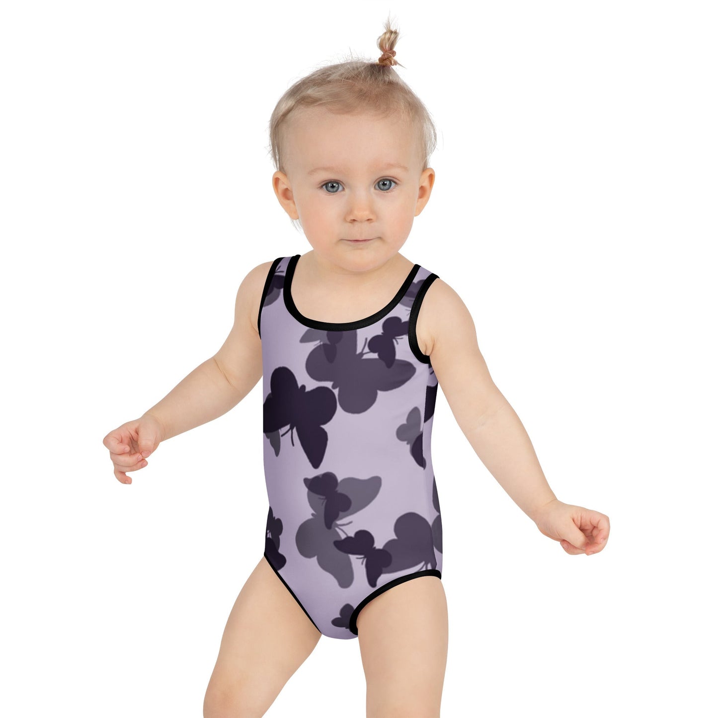 MDB Co. Butterfly Fatigue (purp) All-Over Print Kids Swimsuit