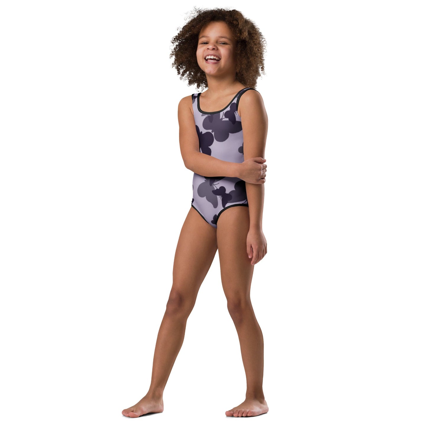 MDB Co. Butterfly Fatigue (purp) All-Over Print Kids Swimsuit