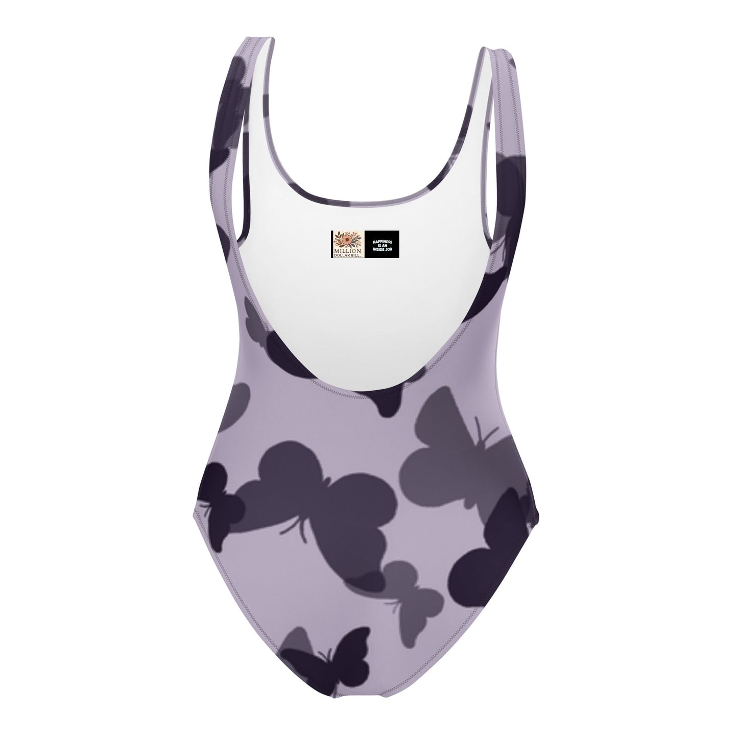 Traje de baño de una pieza con estampado integral Mariposa Fatiga (morado) de MDB Co.