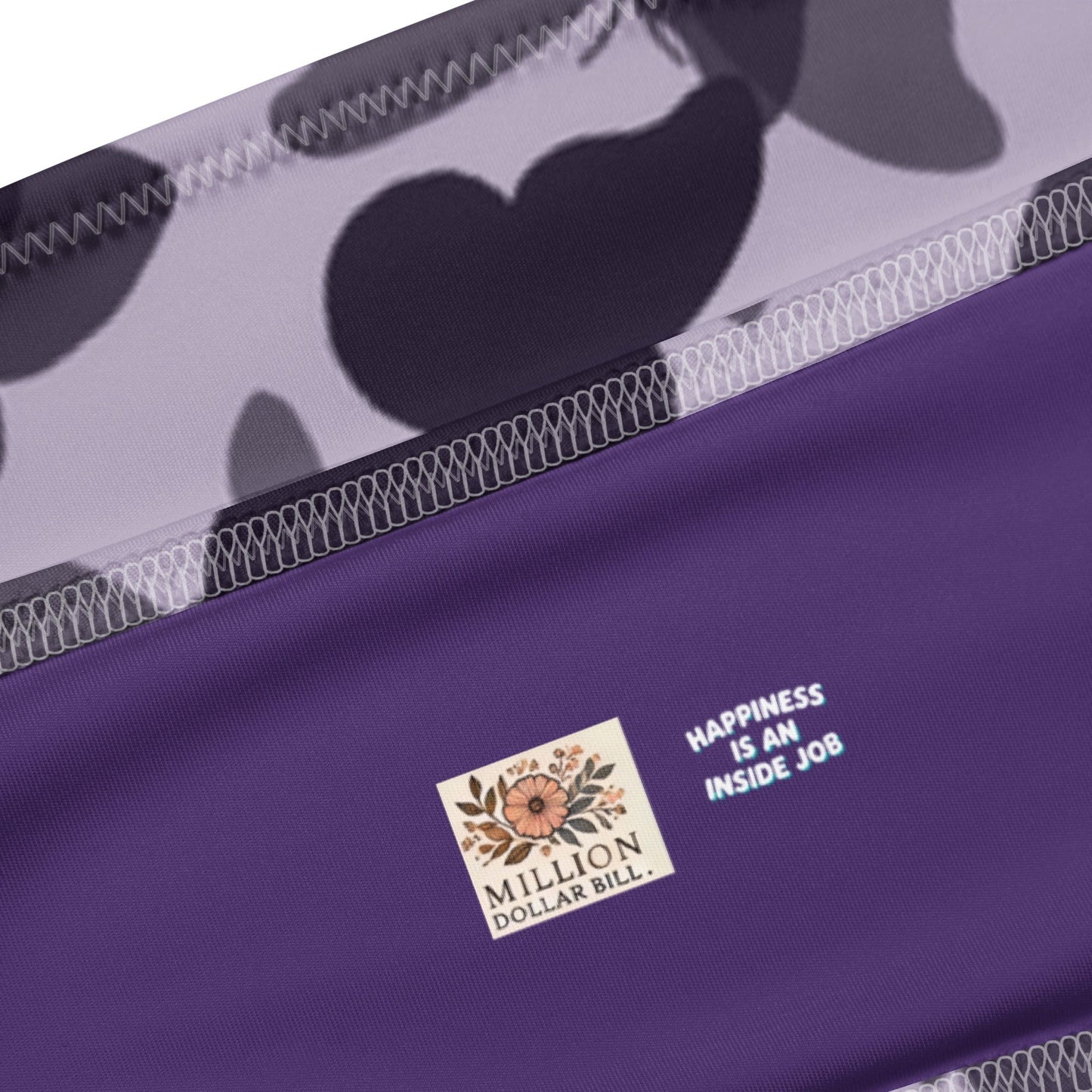 MDB Co. Butterfly Fatigue (purp) All-over print Recycled bandeau bikini