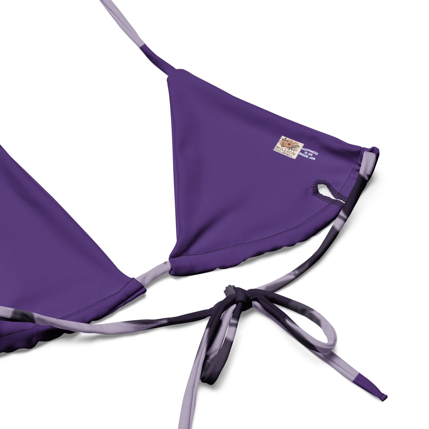 MDB Co. Butterfly Fatigue (purp) All-over print recycled string bikini