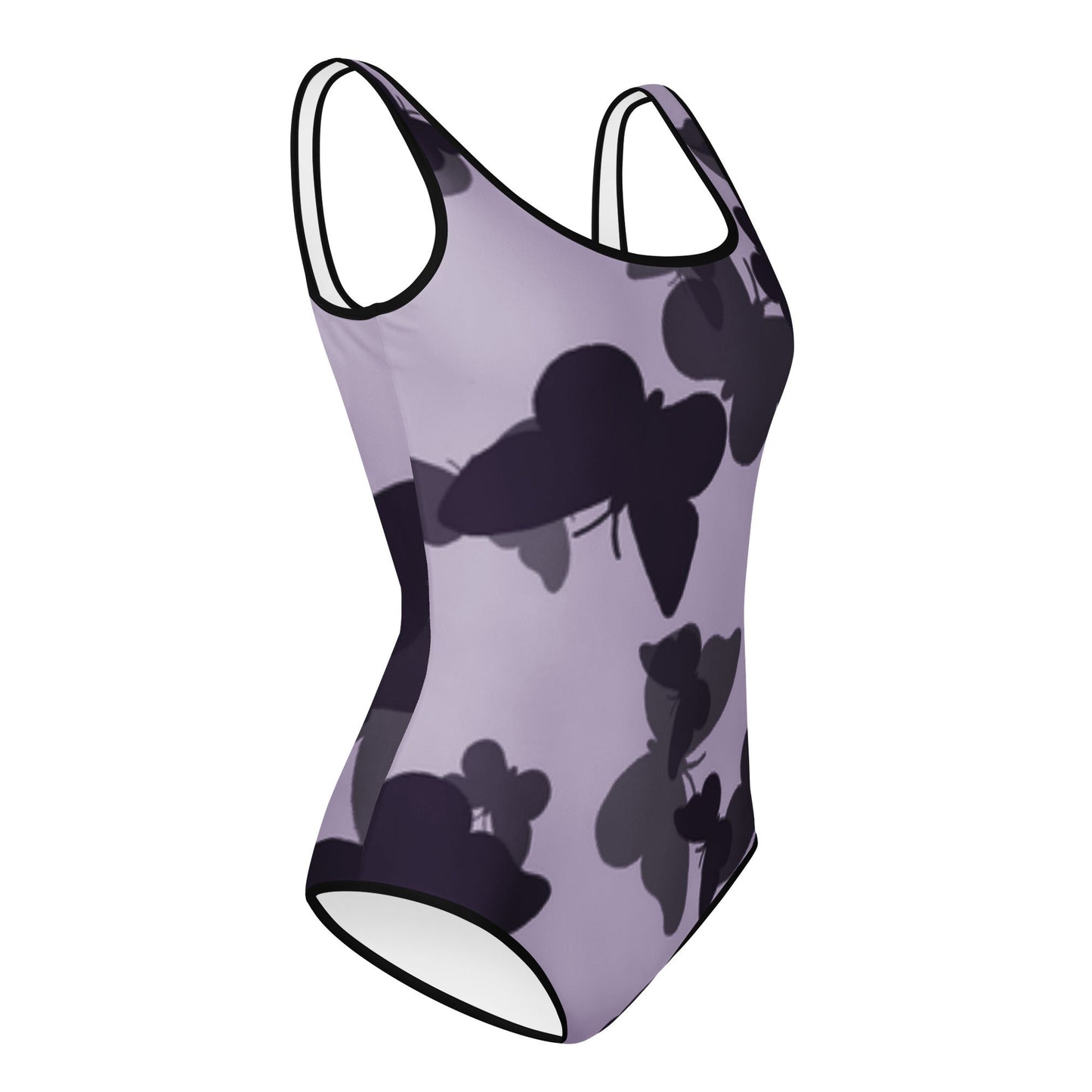 MDB Co. Butterfly Fatigue (purp) All-Over Print Youth Swimsuit