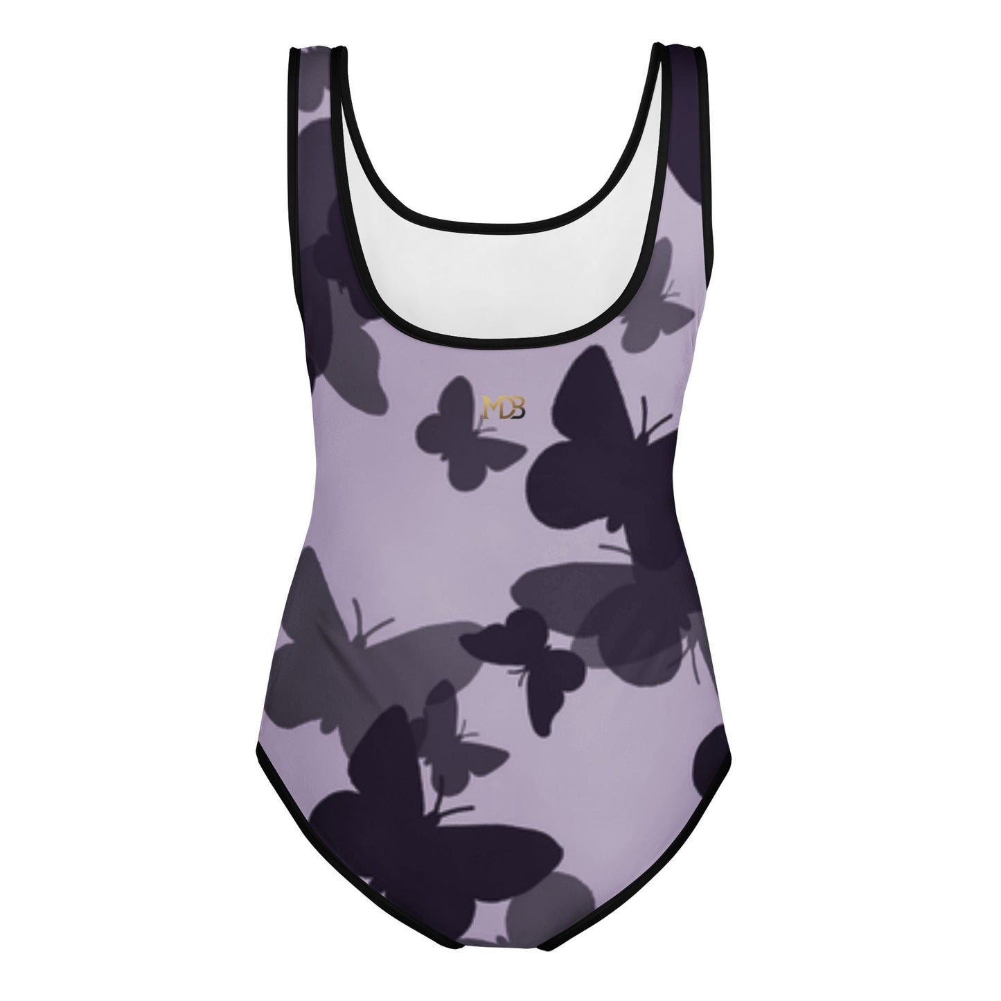MDB Co. Butterfly Fatigue (purp) All-Over Print Youth Swimsuit