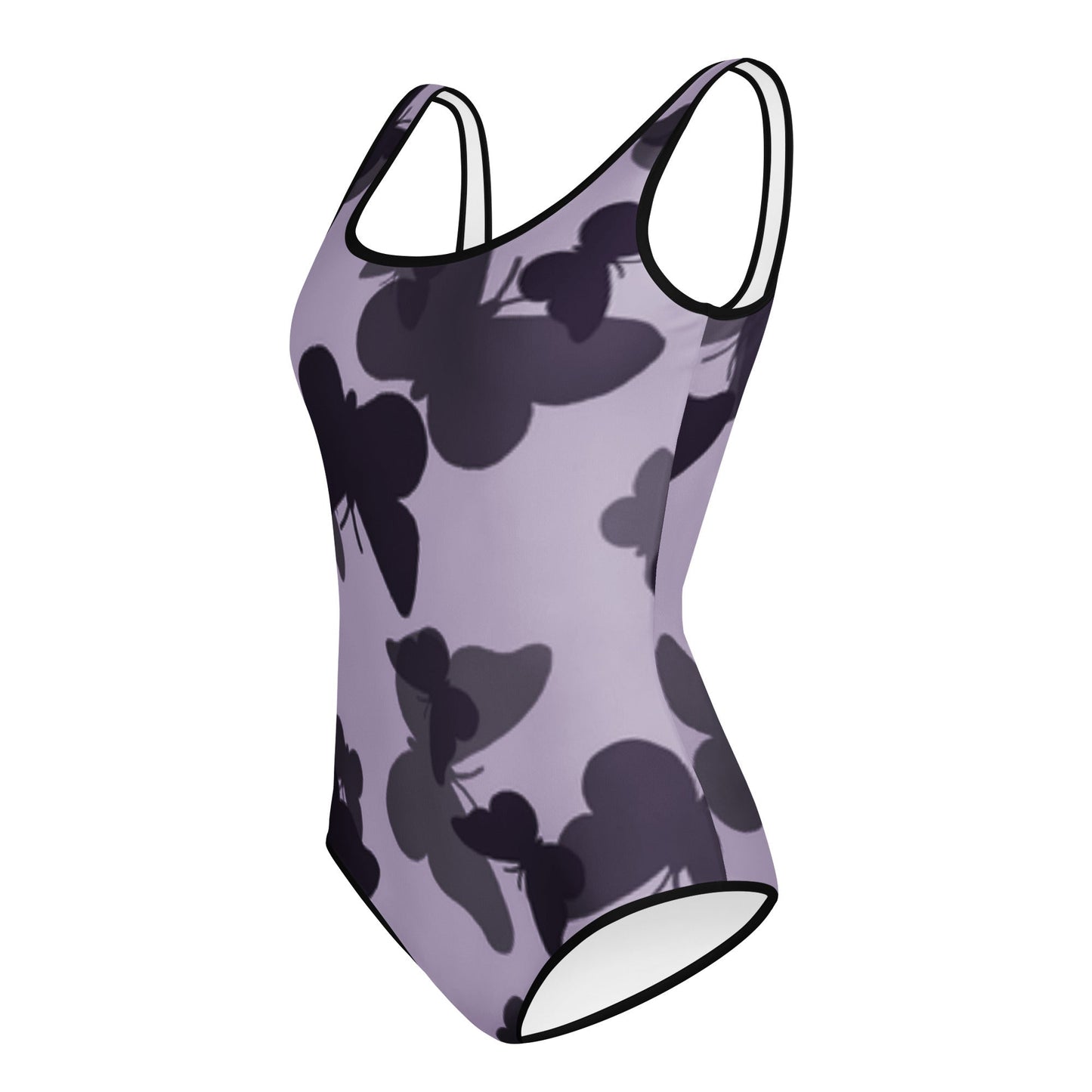 MDB Co. Butterfly Fatigue (purp) All-Over Print Youth Swimsuit