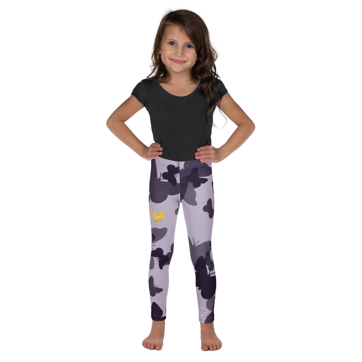 MDB Co. Butterfly Fatigue- Purp Kid's Leggings