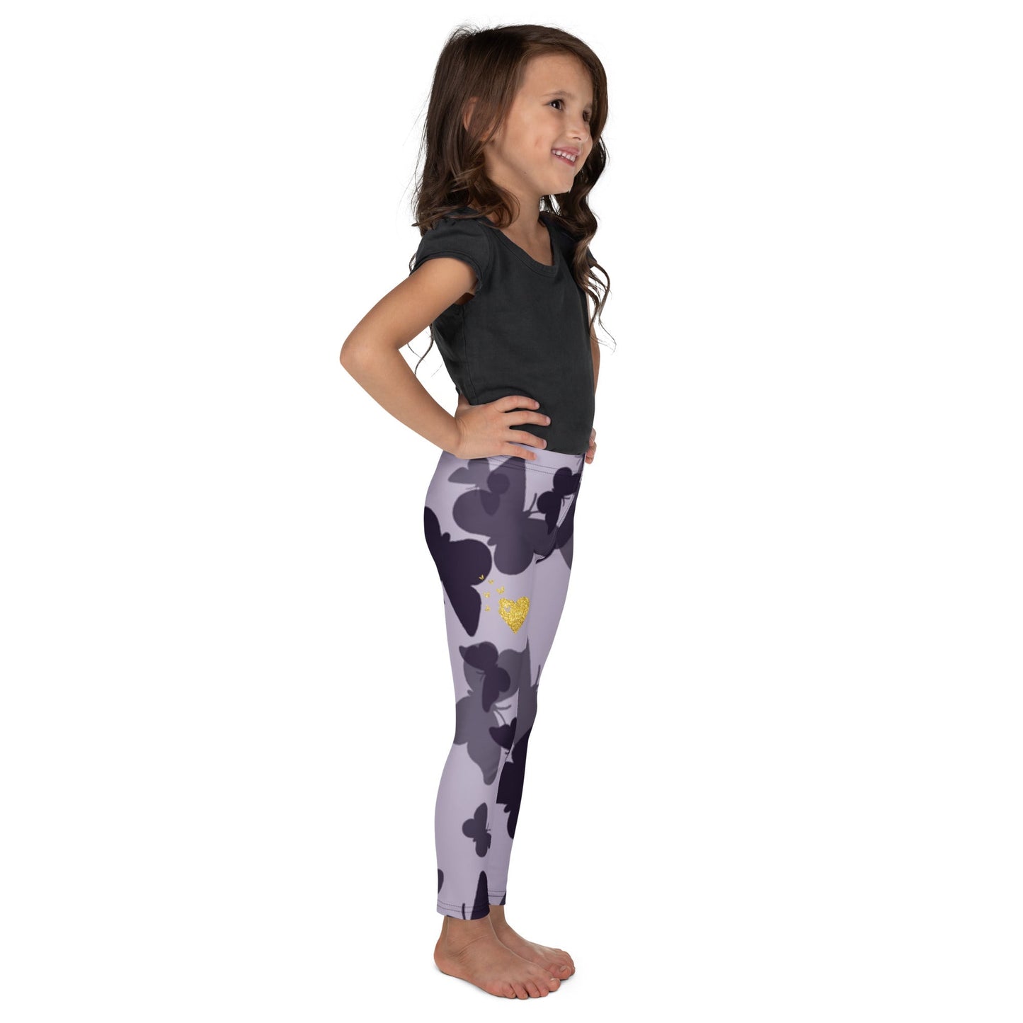 MDB Co. Butterfly Fatigue- Purp Kid's Leggings