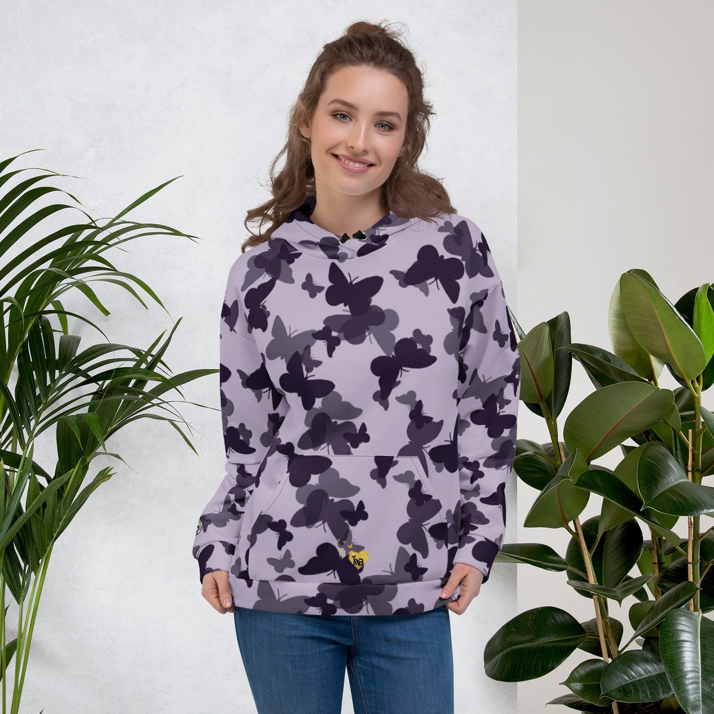 MDB Co. Butterfly Fatigue (purp) Unisex Hoodie