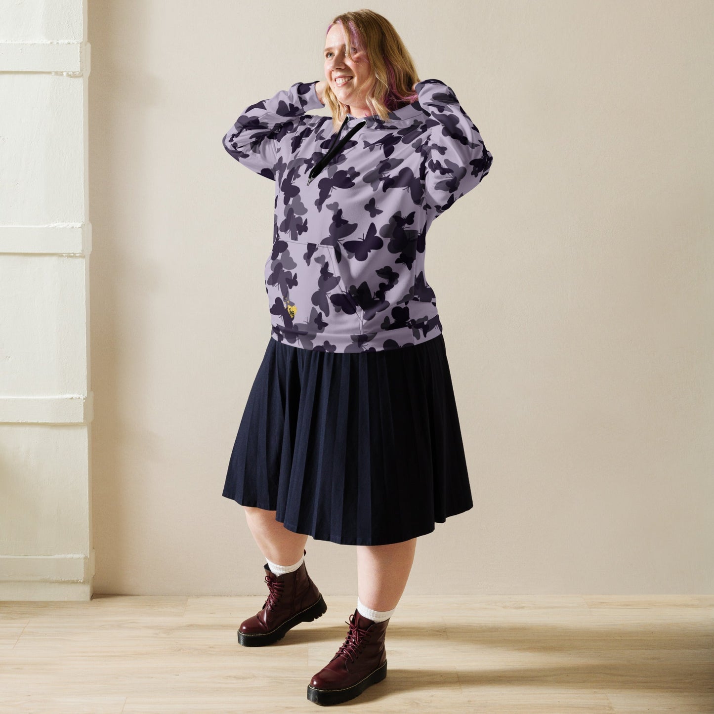 MDB Co. Butterfly Fatigue (purp) Unisex Hoodie