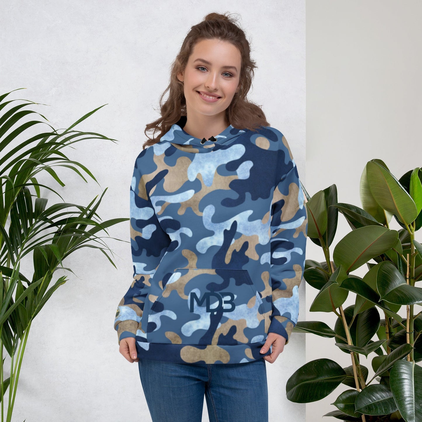 MDB Co. Cool Blue Smooth Camo Unisex Hoodie
