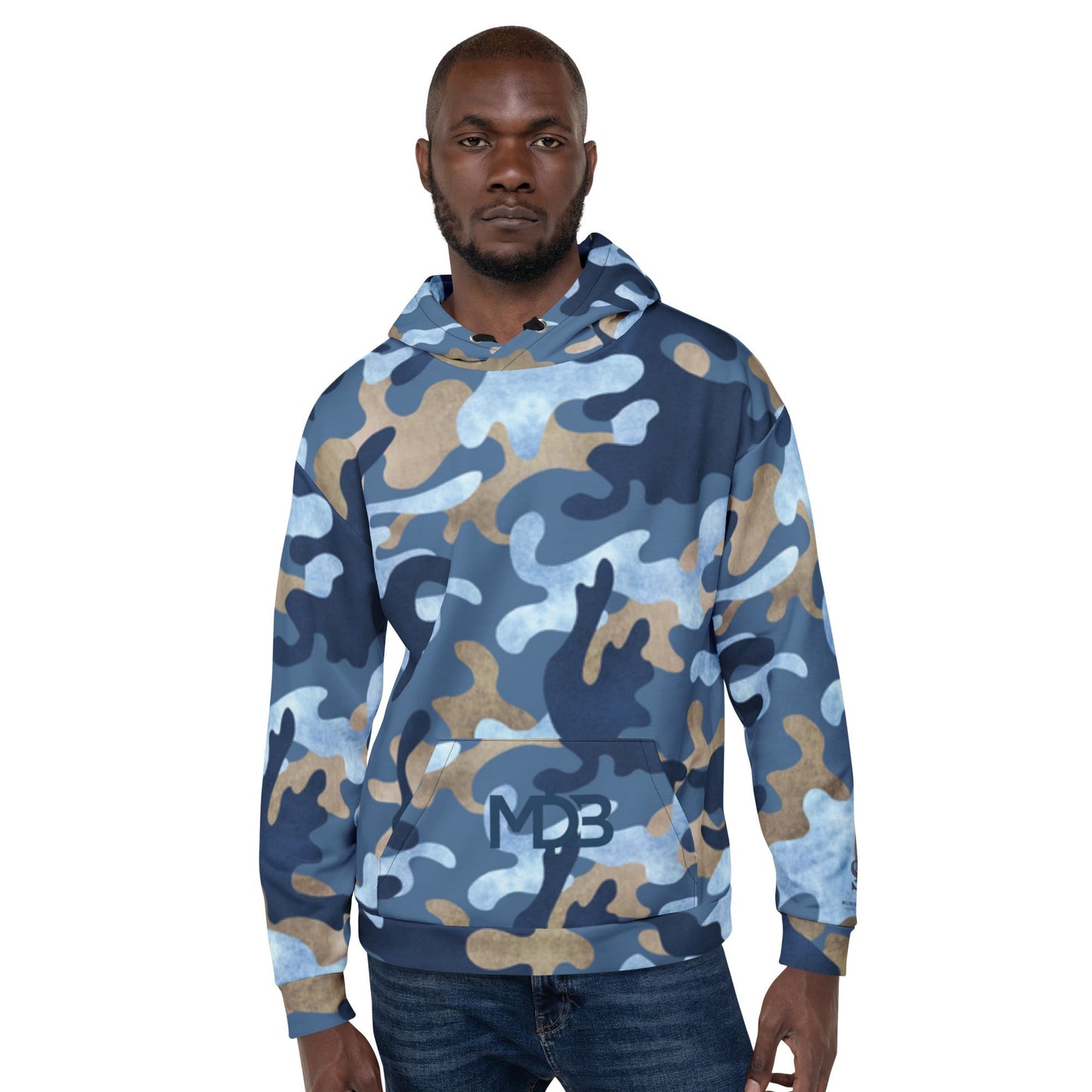 MDB Co. Cool Blue Smooth Camo Unisex Hoodie