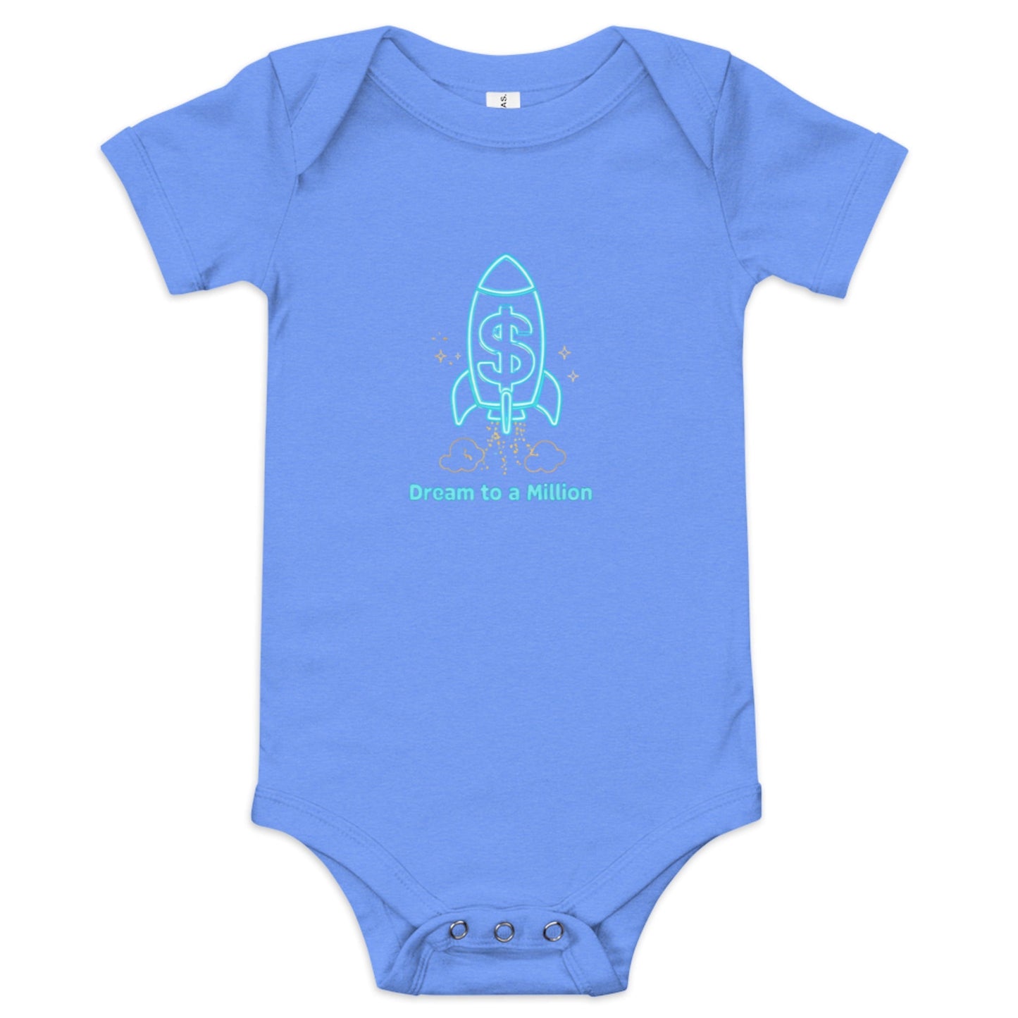 MDB Co. Dream To A Million Neon unisex Baby short sleeve one piece