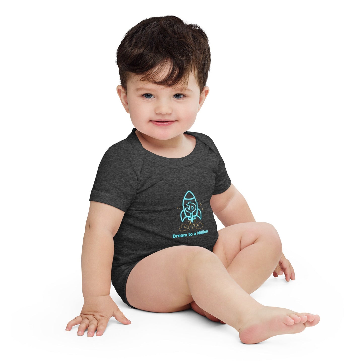 MDB Co. Dream To A Million Neon unisex Baby short sleeve one piece