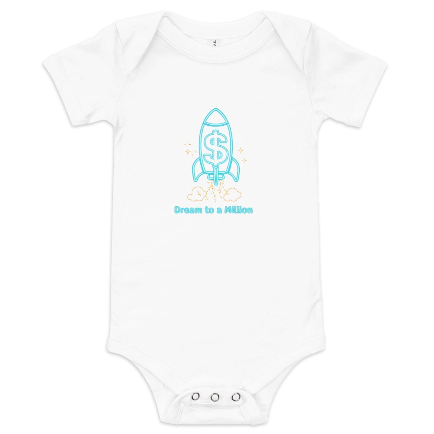 MDB Co. Dream To A Million Neon unisex Baby short sleeve one piece