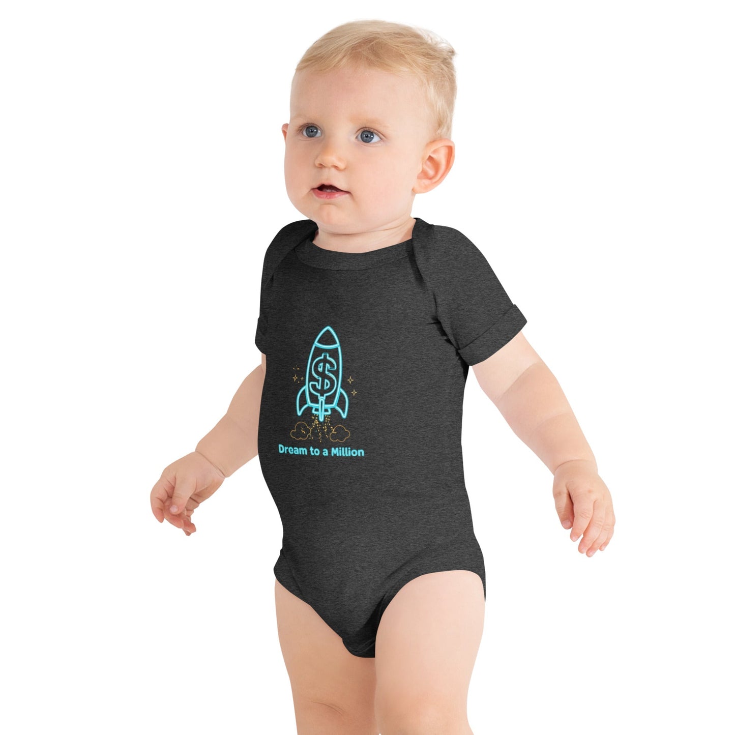 MDB Co. Dream To A Million Neon unisex Baby short sleeve one piece