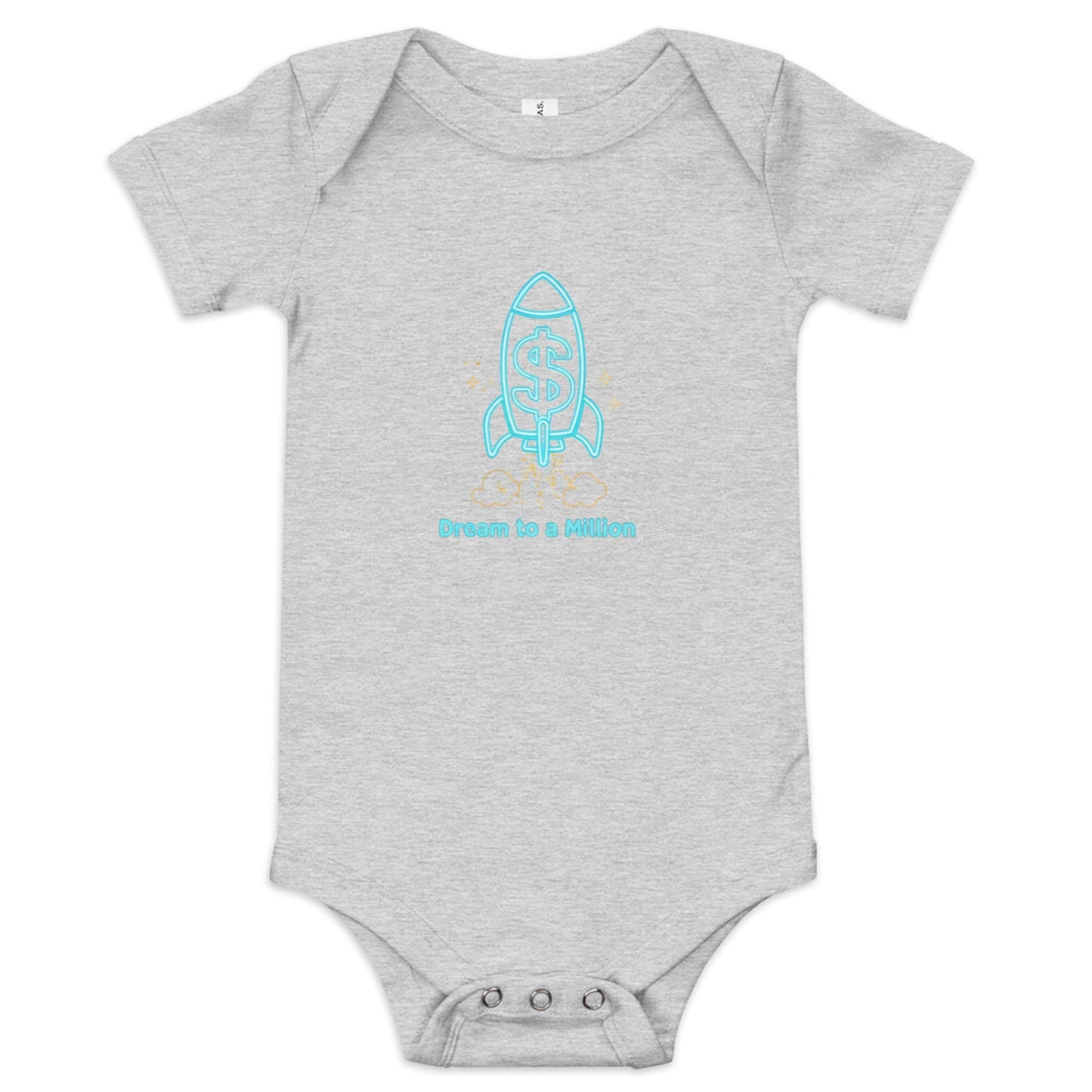 MDB Co. Dream To A Million Neon unisex Baby short sleeve one piece