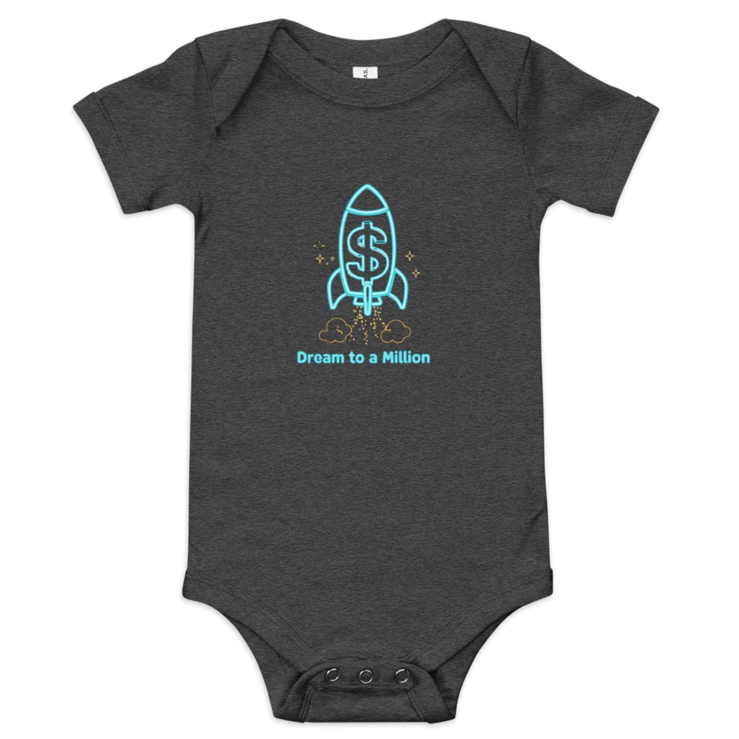 MDB Co. Dream To A Million Neon unisex Baby short sleeve one piece