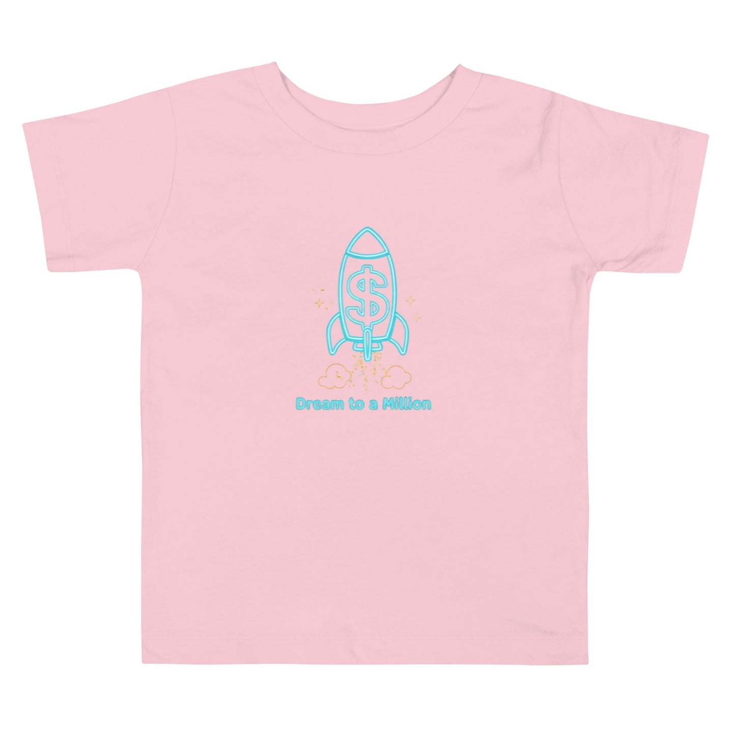 MDB Co. Dream To A Million Camiseta de manga corta unisex de neón para niños pequeños