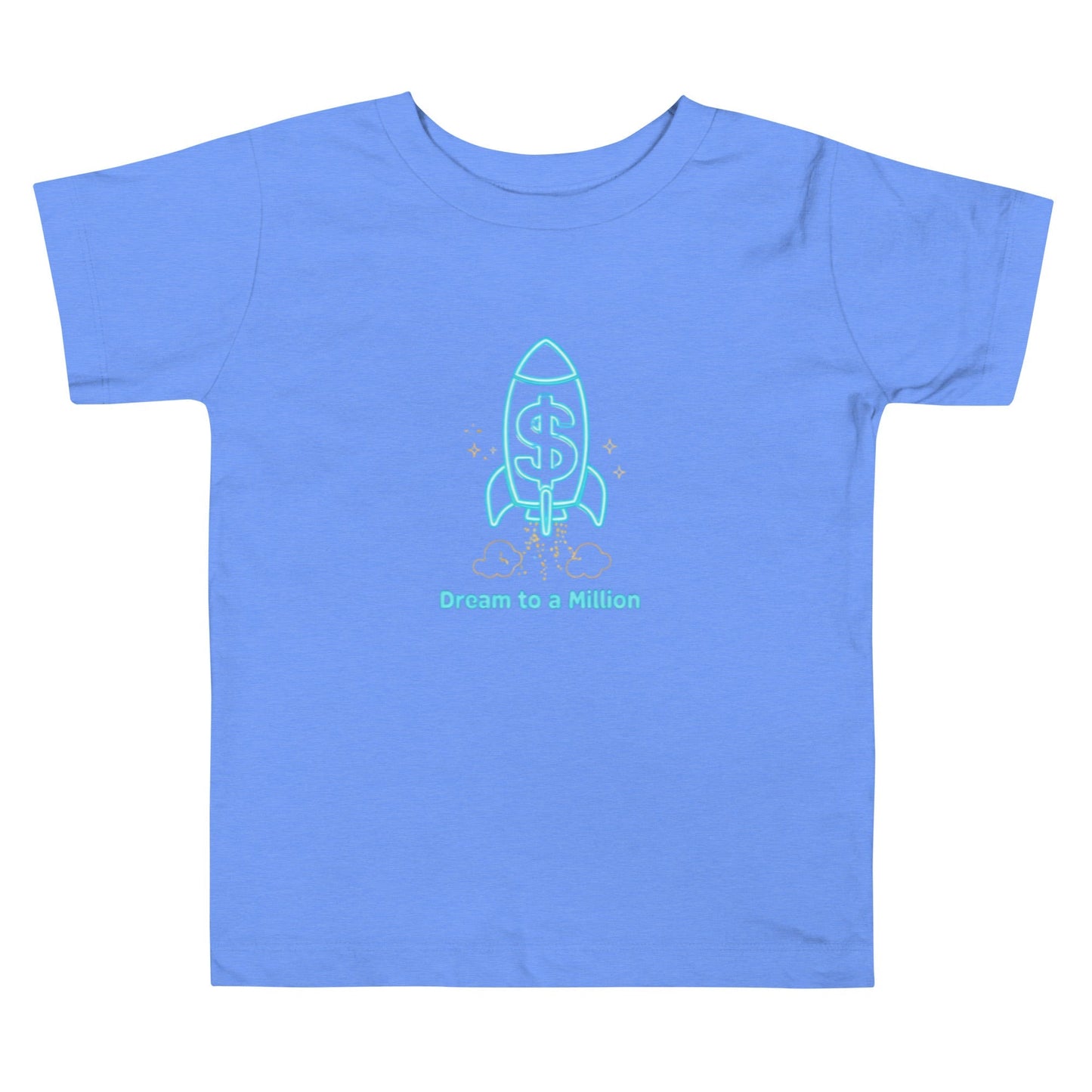 MDB Co. Dream To A Million Camiseta de manga corta unisex de neón para niños pequeños