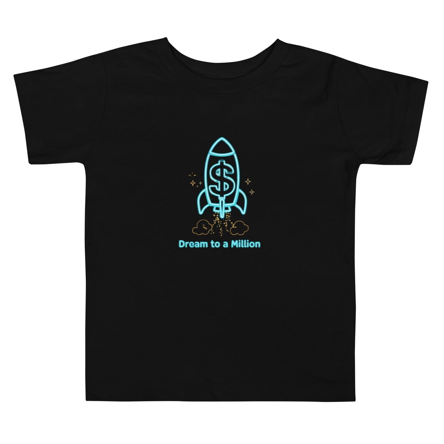 MDB Co. Dream To A Million Camiseta de manga corta unisex de neón para niños pequeños