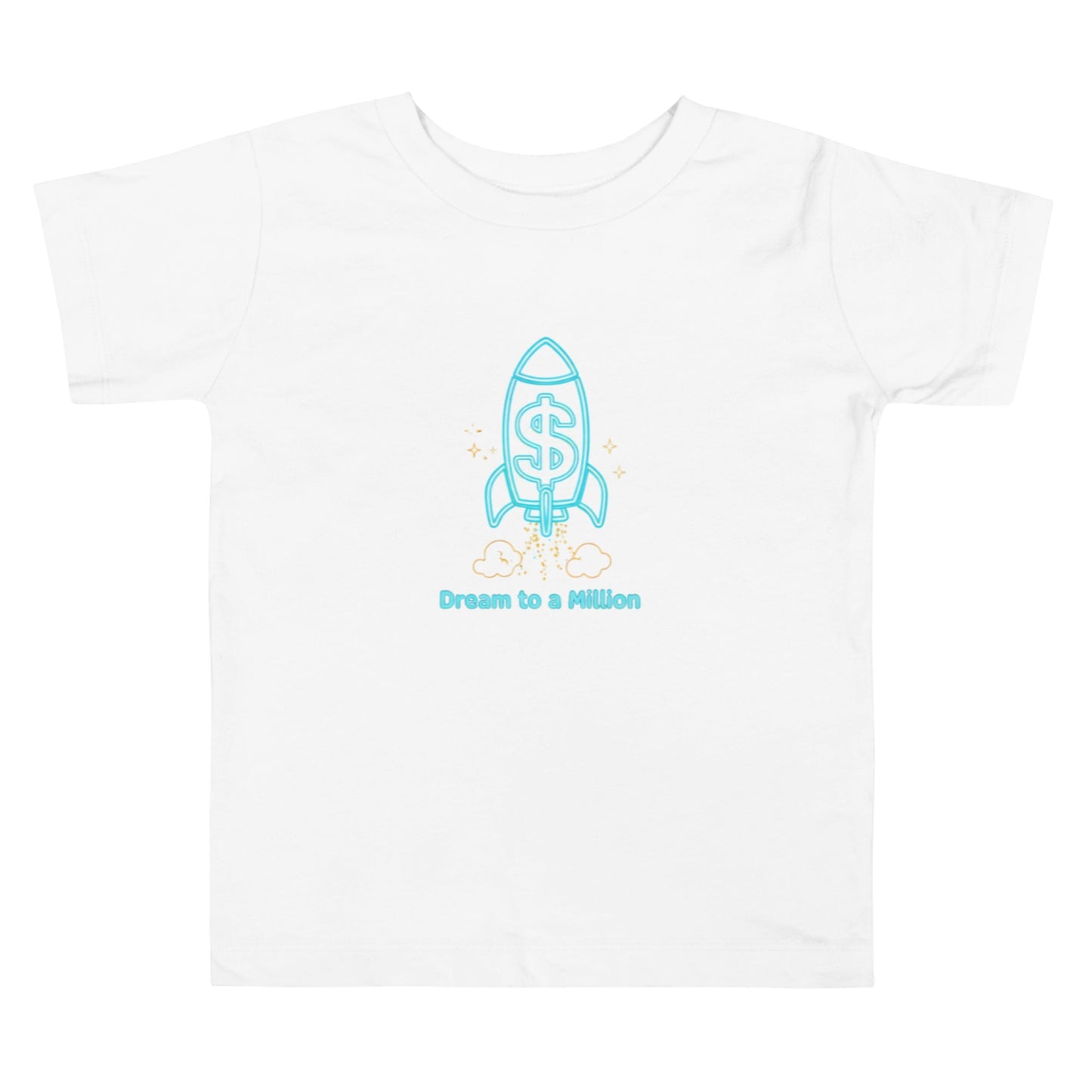 MDB Co. Dream To A Million Camiseta de manga corta unisex de neón para niños pequeños