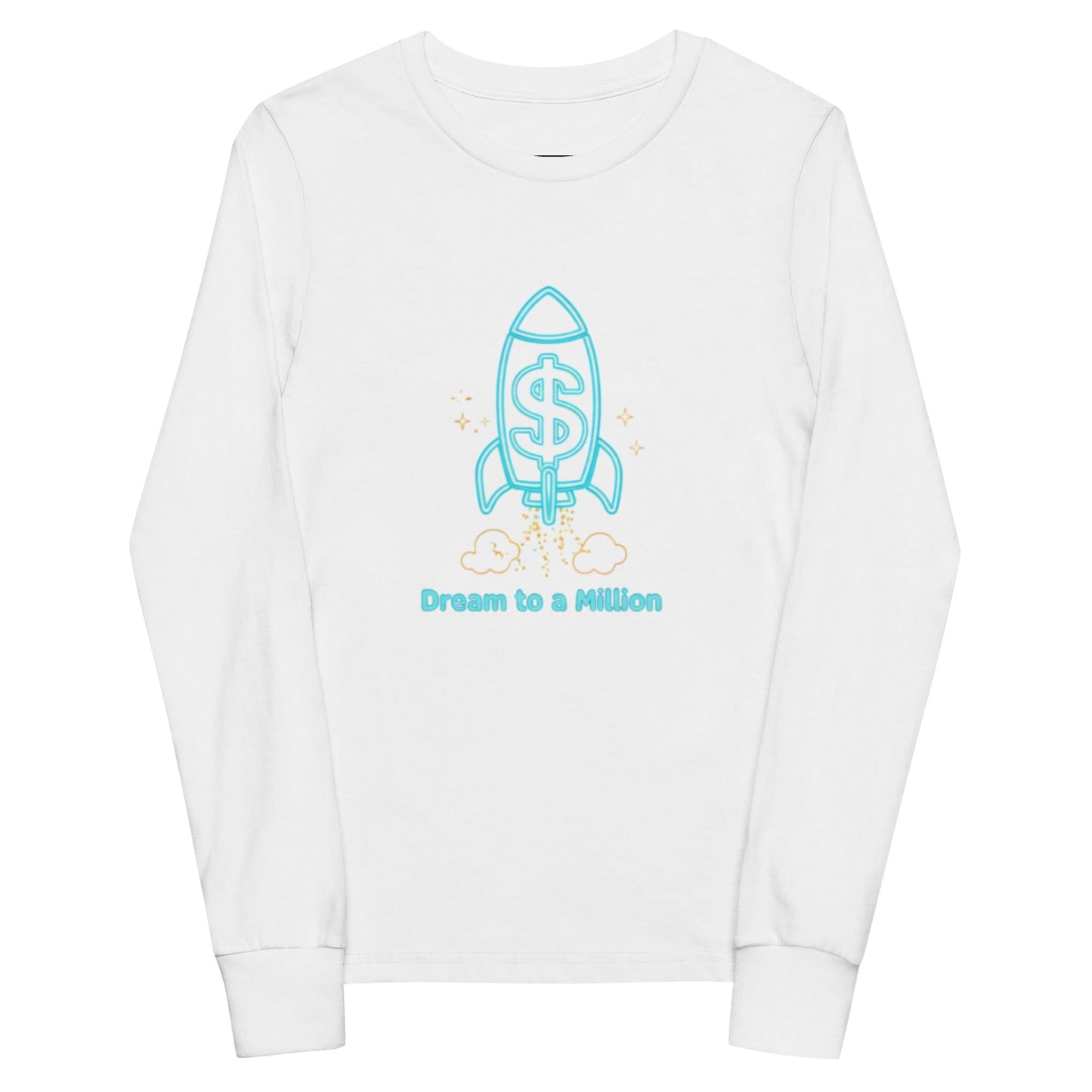 Camiseta juvenil unisex de manga larga MDB Co. Dream To A Million Neon