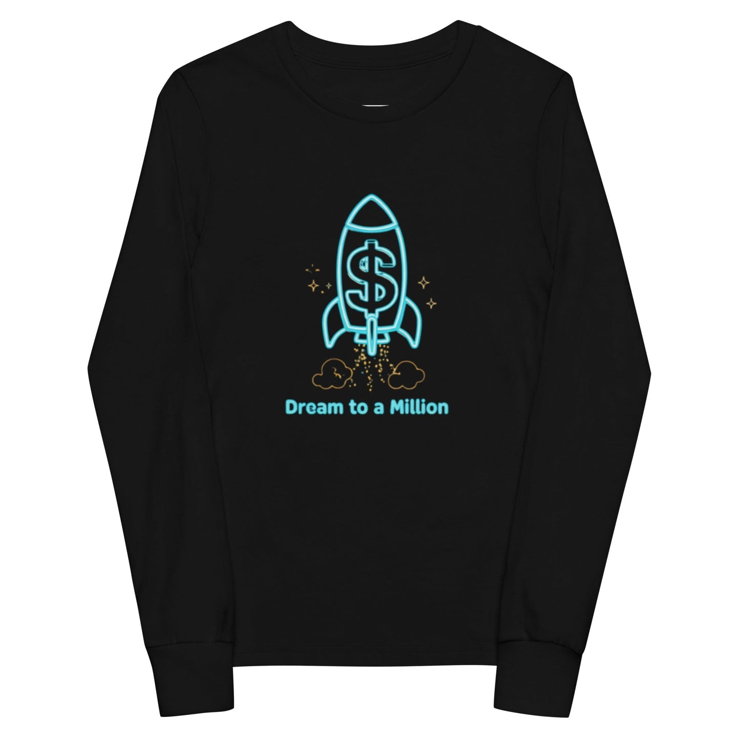 Camiseta juvenil unisex de manga larga MDB Co. Dream To A Million Neon