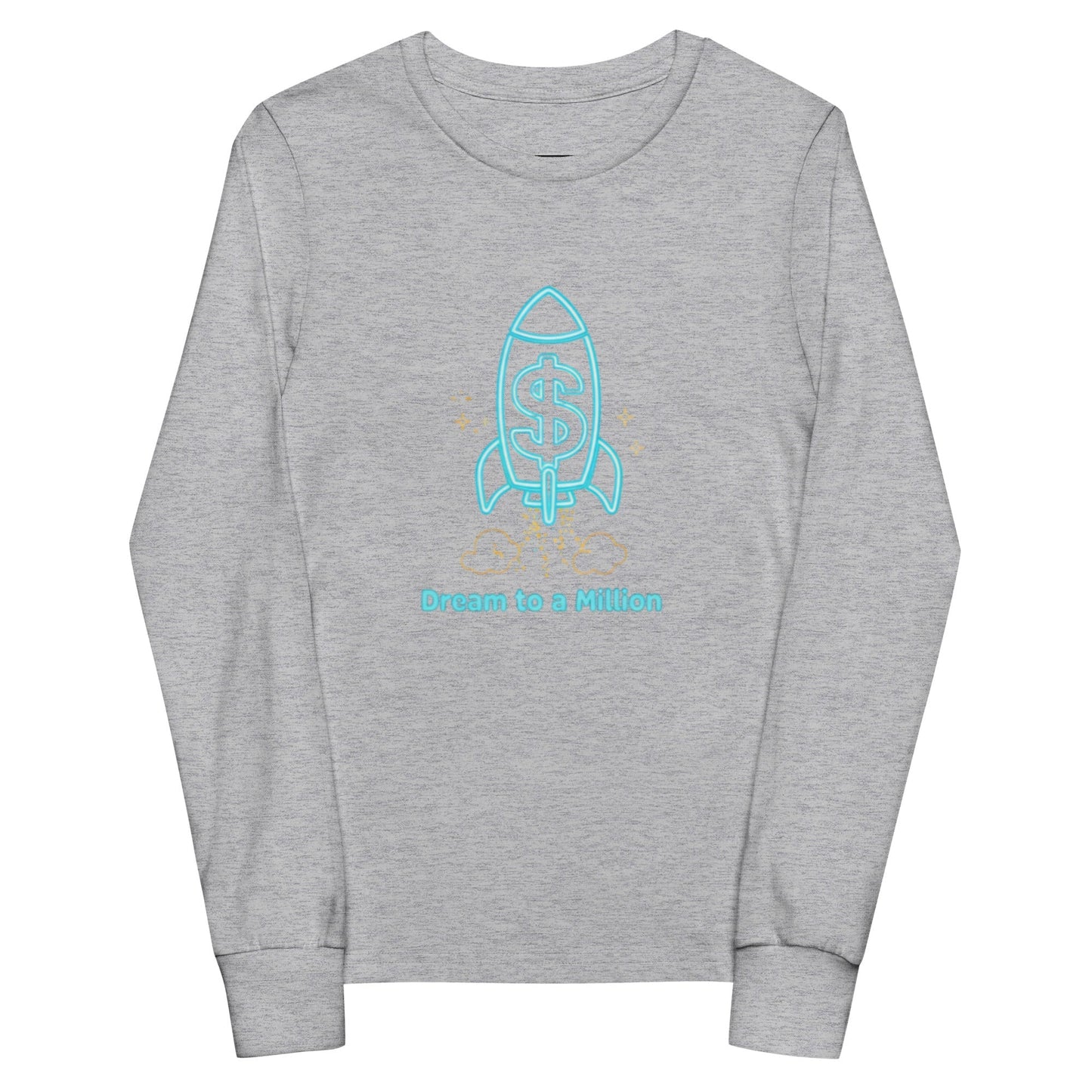 Camiseta juvenil unisex de manga larga MDB Co. Dream To A Million Neon