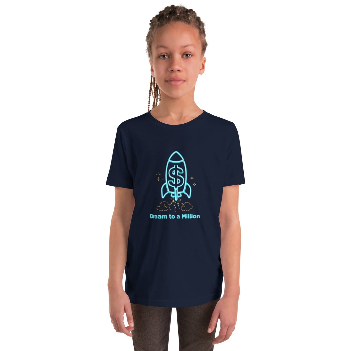 MDB Co. Dream To A Million Neon unisex Youth Short Sleeve T-Shirt