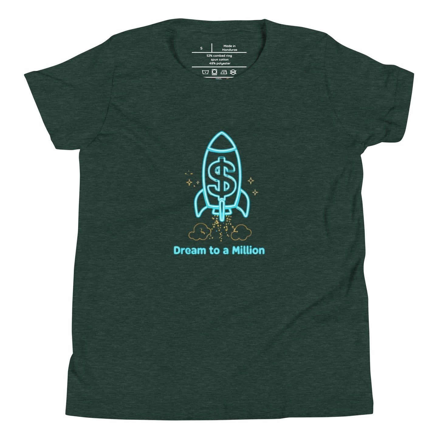 MDB Co. Dream To A Million Neon unisex Youth Short Sleeve T-Shirt