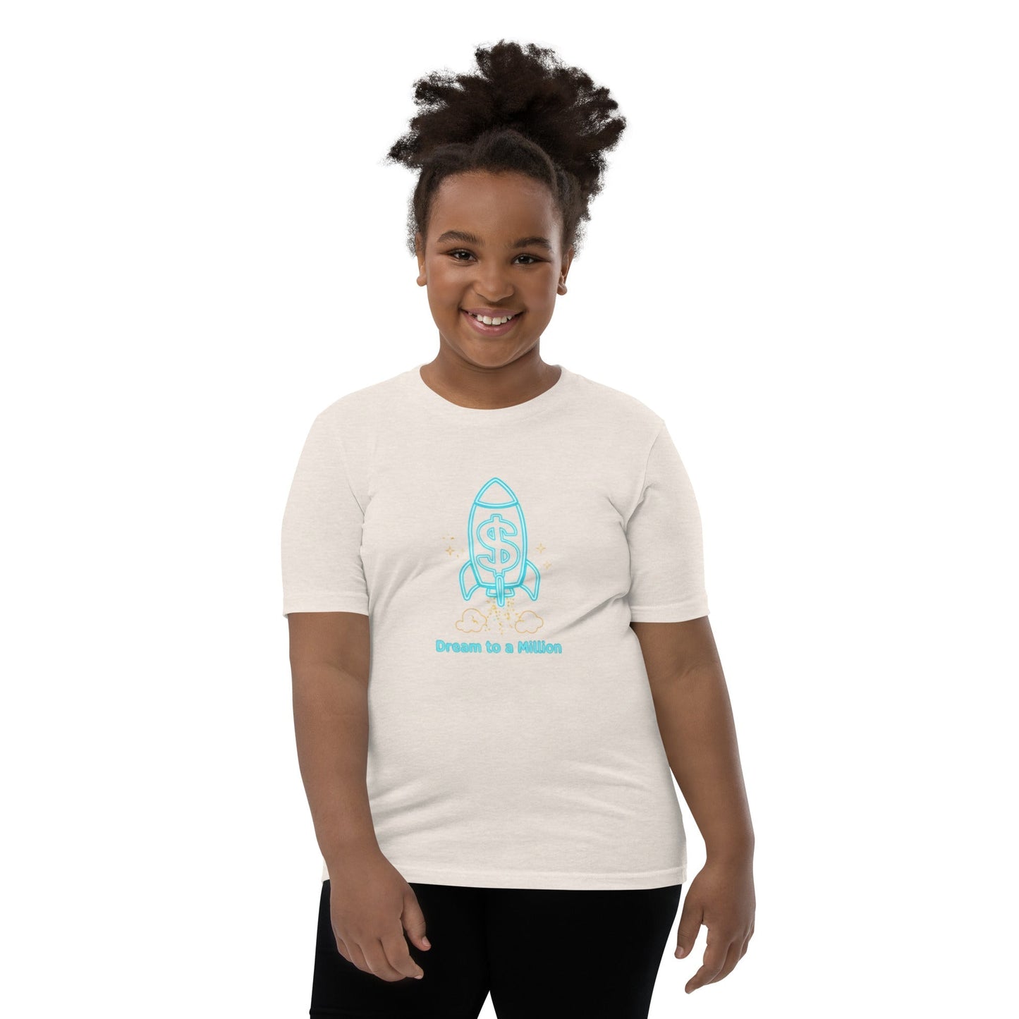 MDB Co. Dream To A Million Neon unisex Youth Short Sleeve T-Shirt
