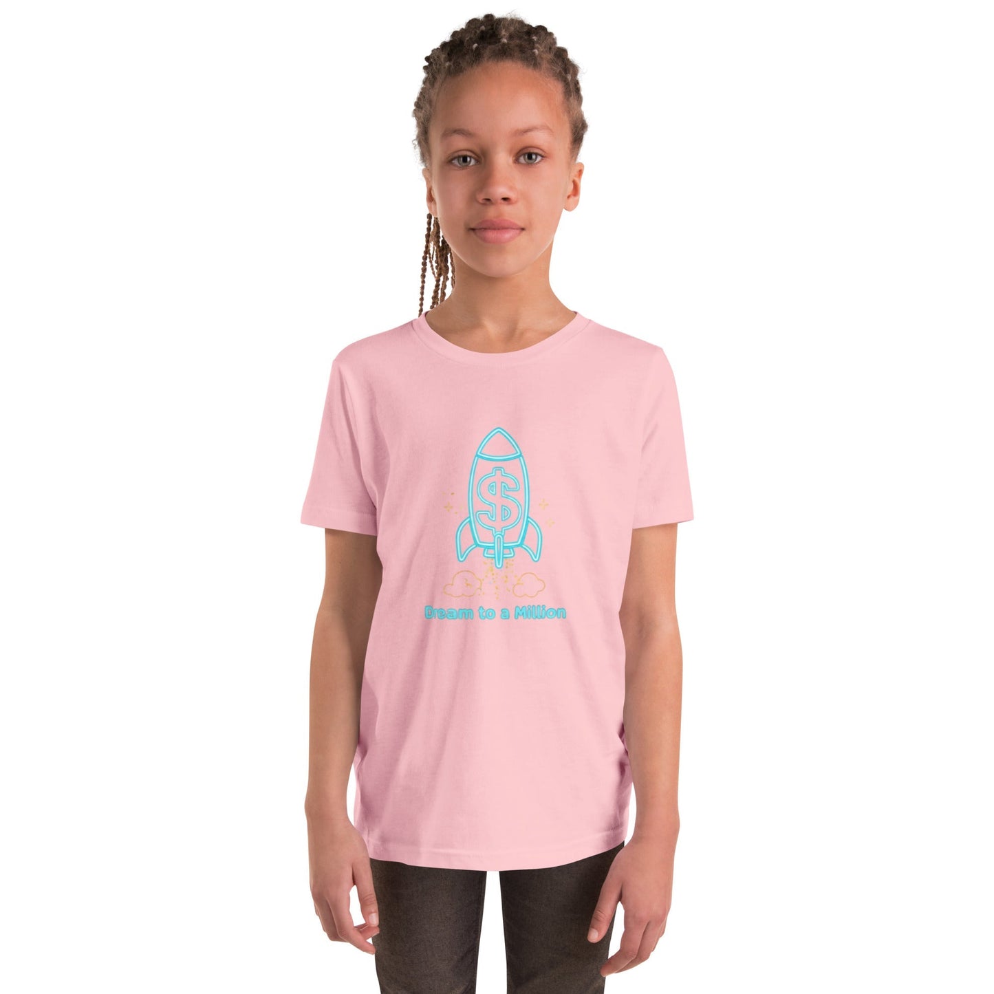 MDB Co. Dream To A Million Neon unisex Youth Short Sleeve T-Shirt