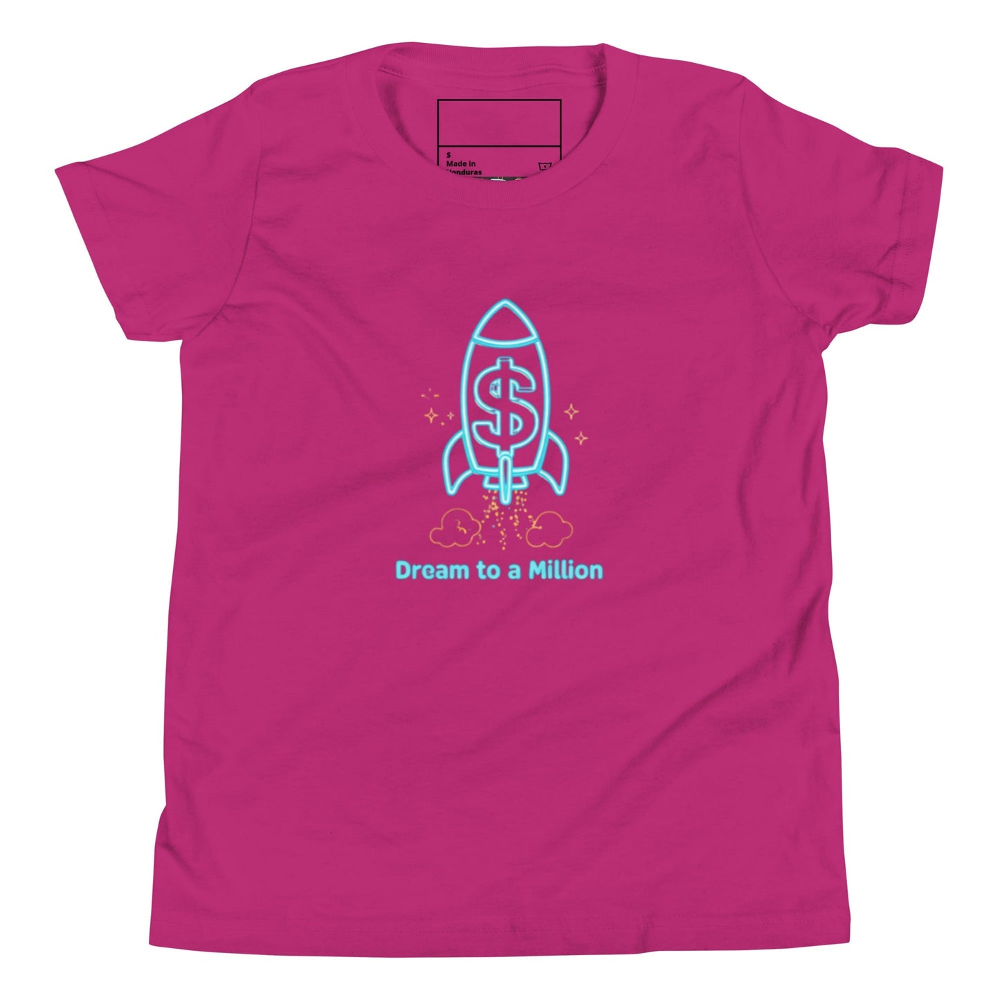 MDB Co. Dream To A Million Neon unisex Youth Short Sleeve T-Shirt
