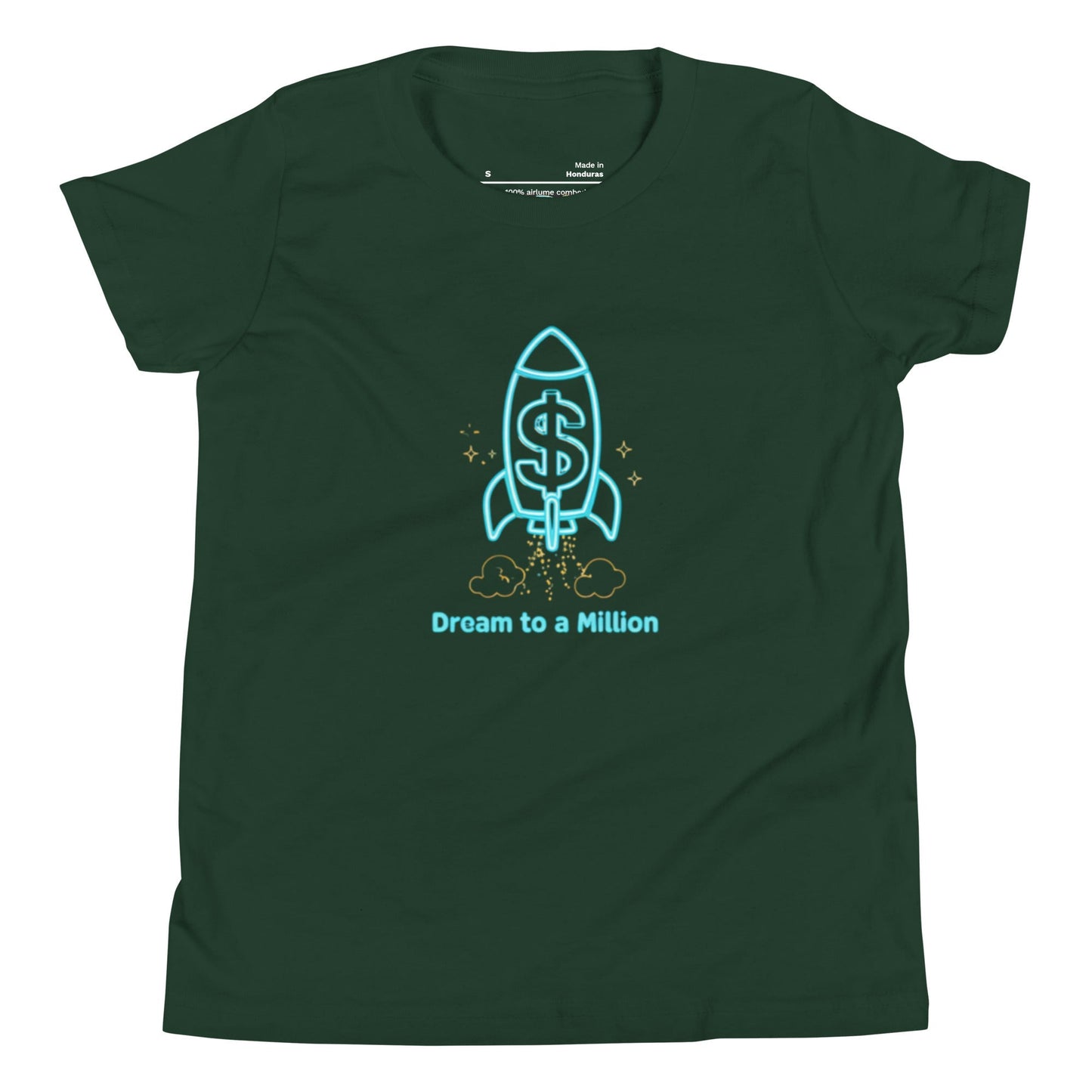 MDB Co. Dream To A Million Neon unisex Youth Short Sleeve T-Shirt