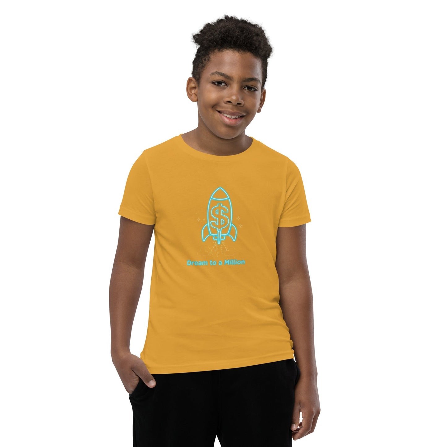 MDB Co. Dream To A Million Neon unisex Youth Short Sleeve T-Shirt