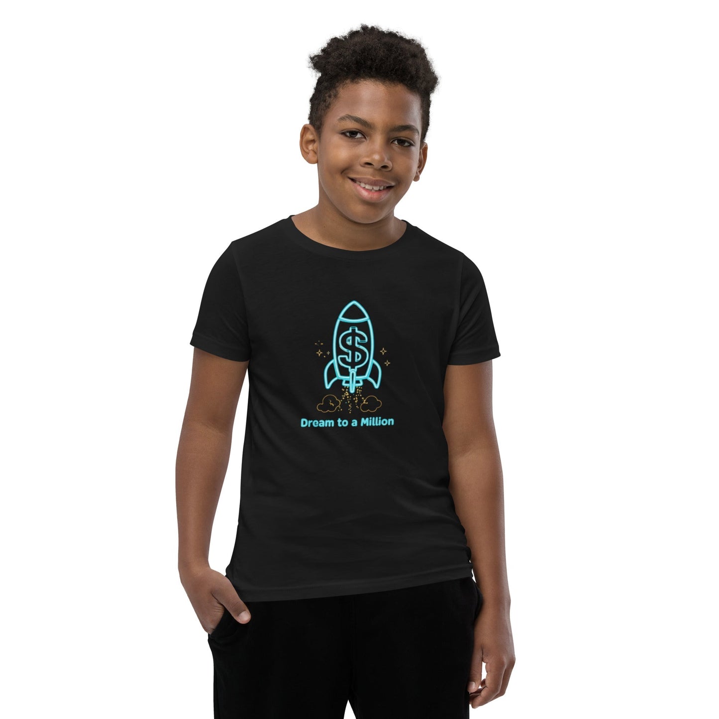 MDB Co. Dream To A Million Neon unisex Youth Short Sleeve T-Shirt