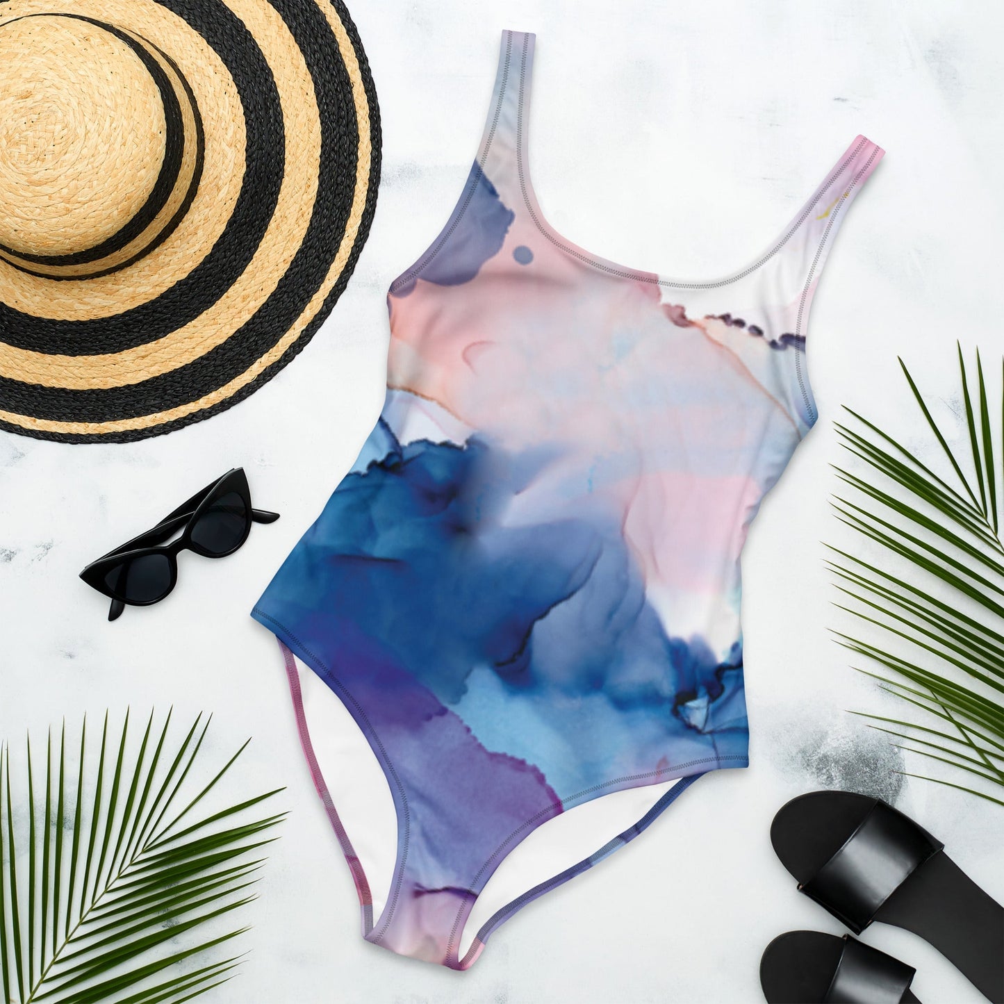 MDB Co. Galactic Reserve All-Over Print One-Piece Swimsuit