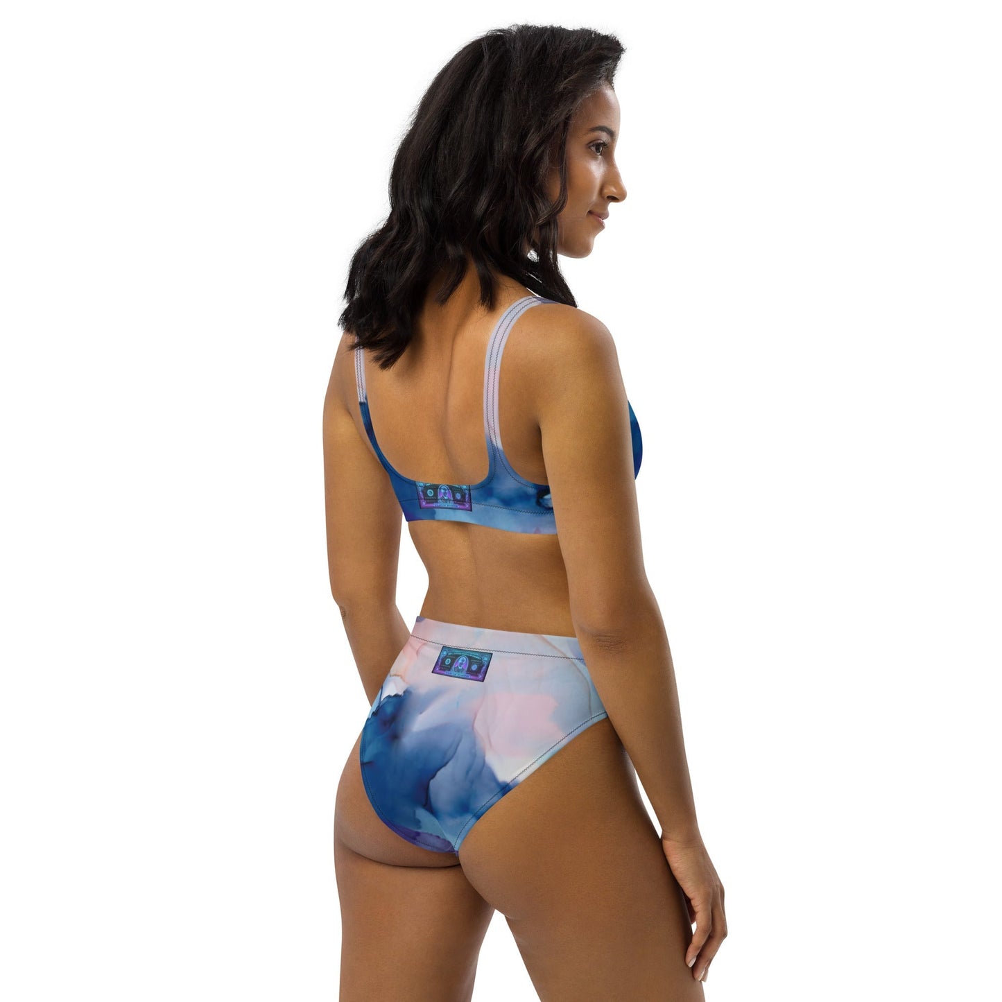 MDB Co. Galactic Reserve All-Over Print Recycled high-waisted bikini