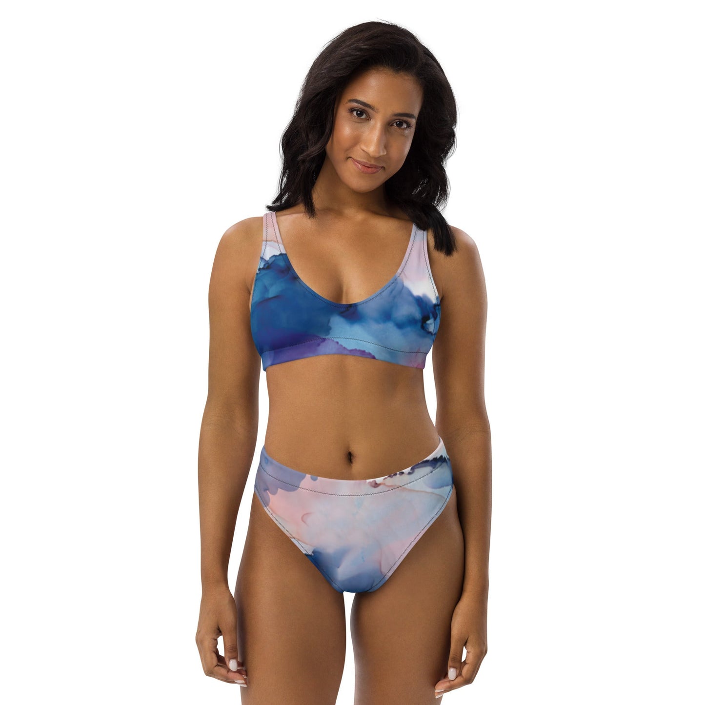 MDB Co. Galactic Reserve All-Over Print Recycled high-waisted bikini