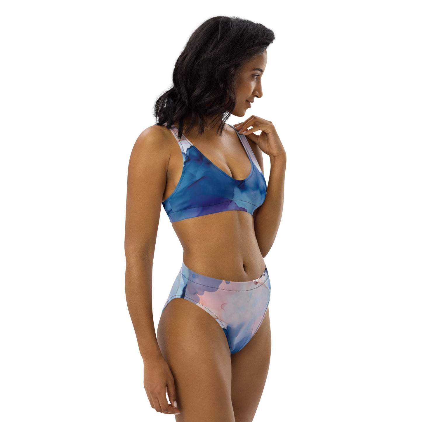 MDB Co. Galactic Reserve All-Over Print Recycled high-waisted bikini