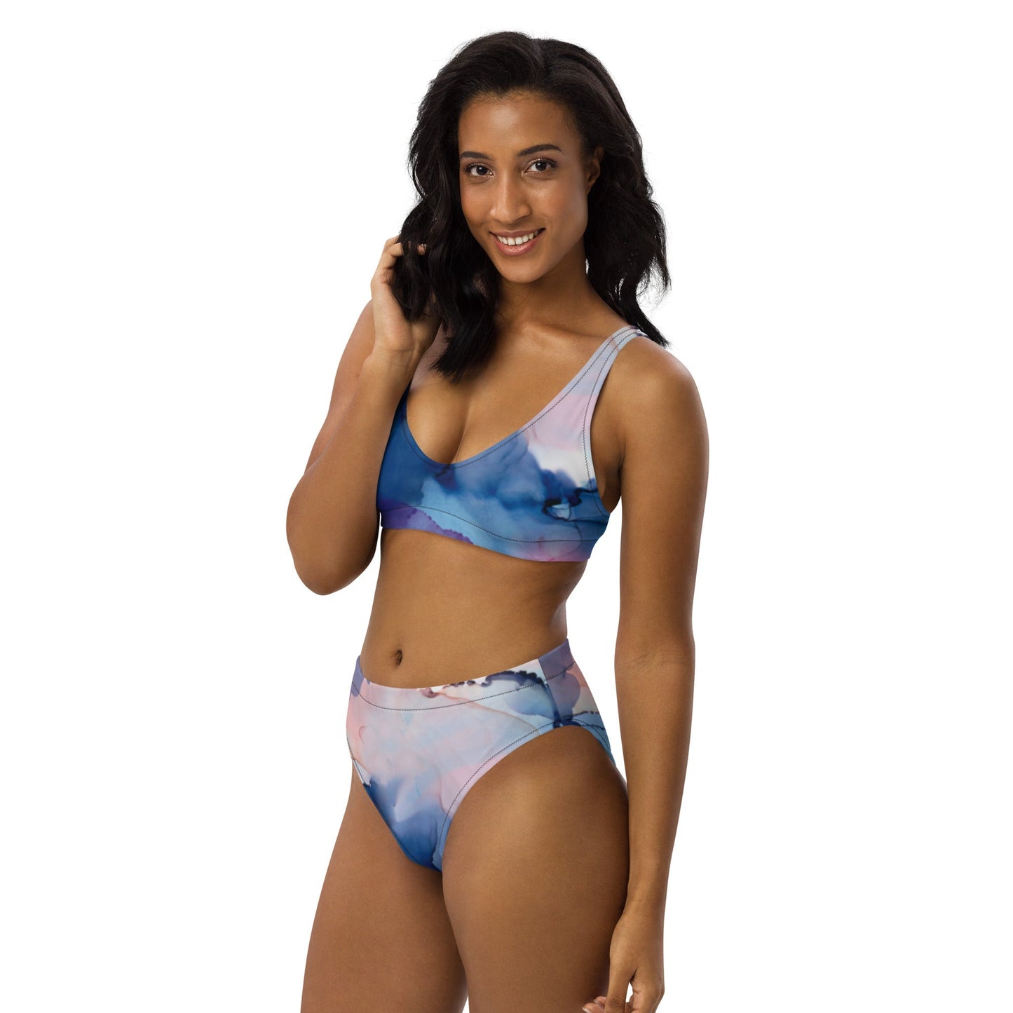MDB Co. Galactic Reserve All-Over Print Recycled high-waisted bikini