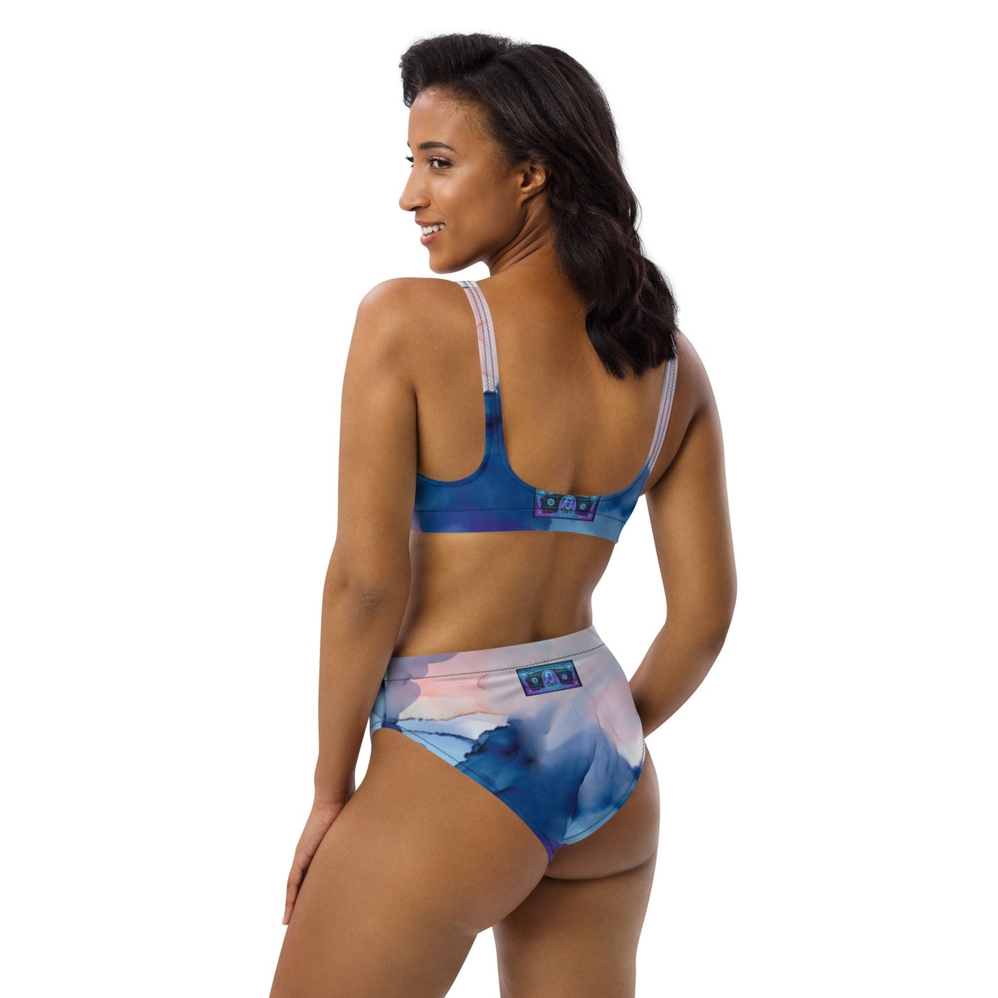 MDB Co. Galactic Reserve All-Over Print Recycled high-waisted bikini