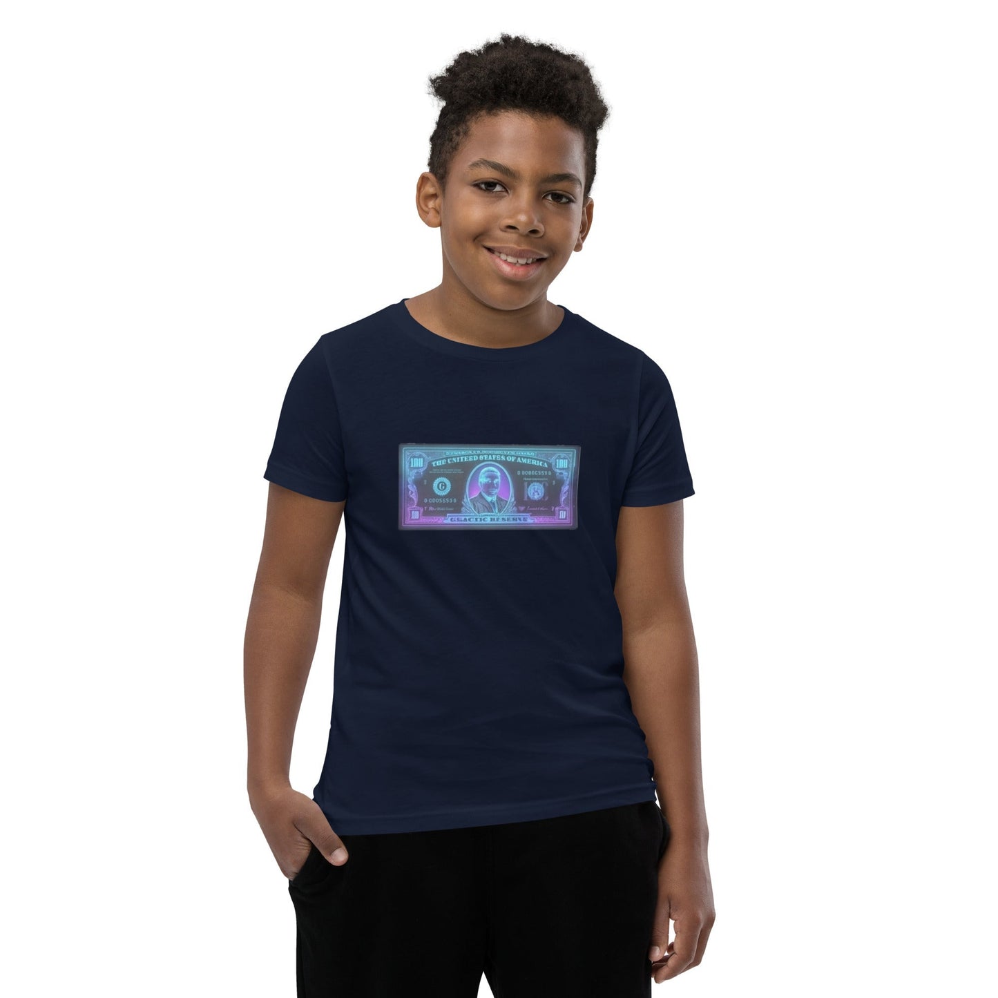 Camiseta juvenil unisex MDB Co. Galactic Reserve de manga corta