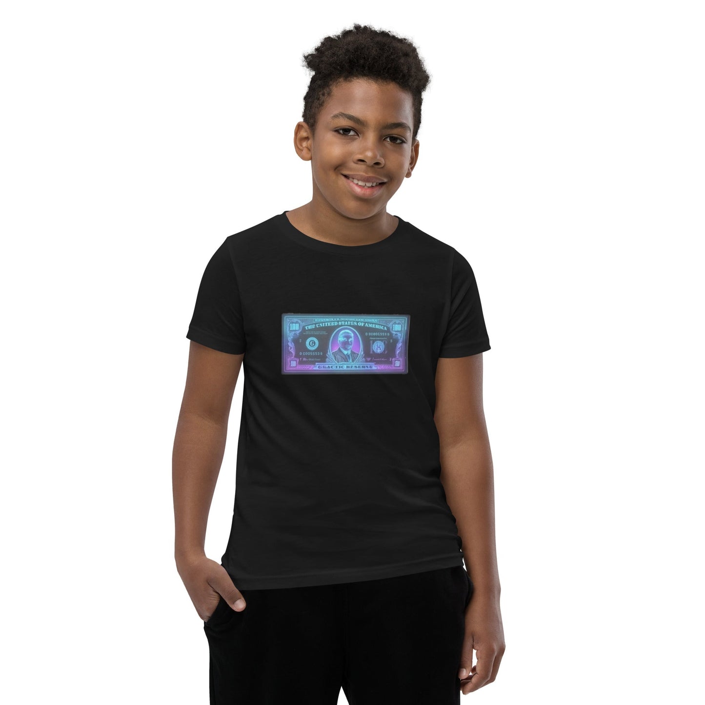 Camiseta juvenil unisex MDB Co. Galactic Reserve de manga corta
