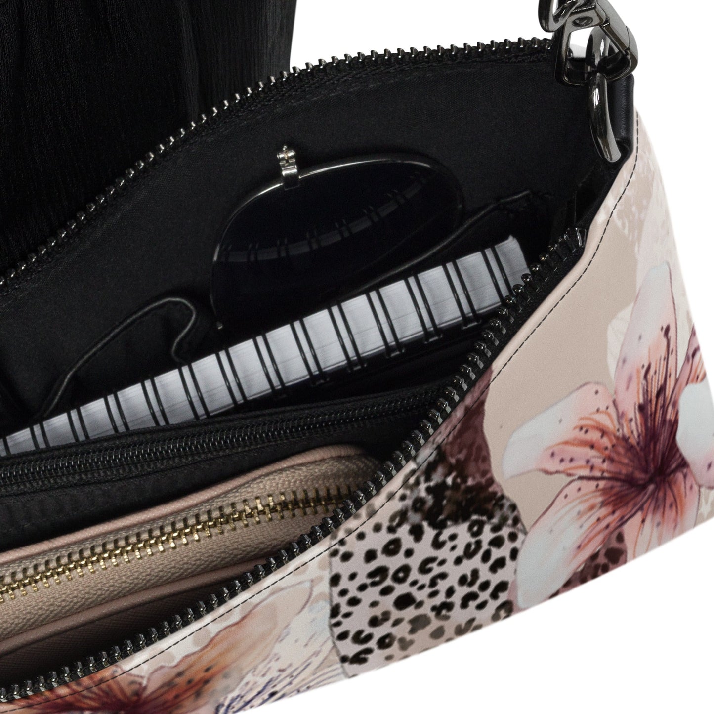 MDB Co. Bolso cruzado Leopard Floral