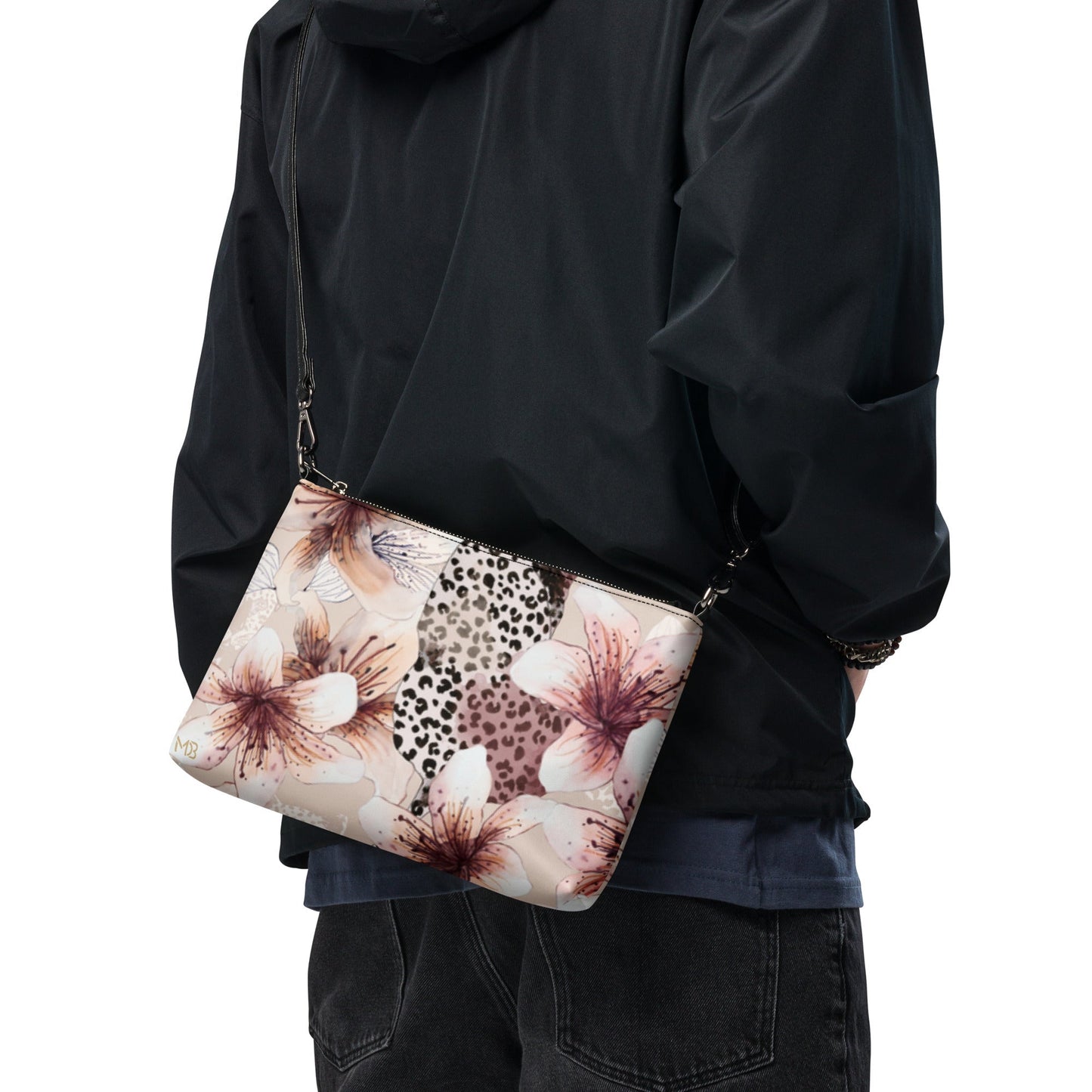 MDB Co. Bolso cruzado Leopard Floral